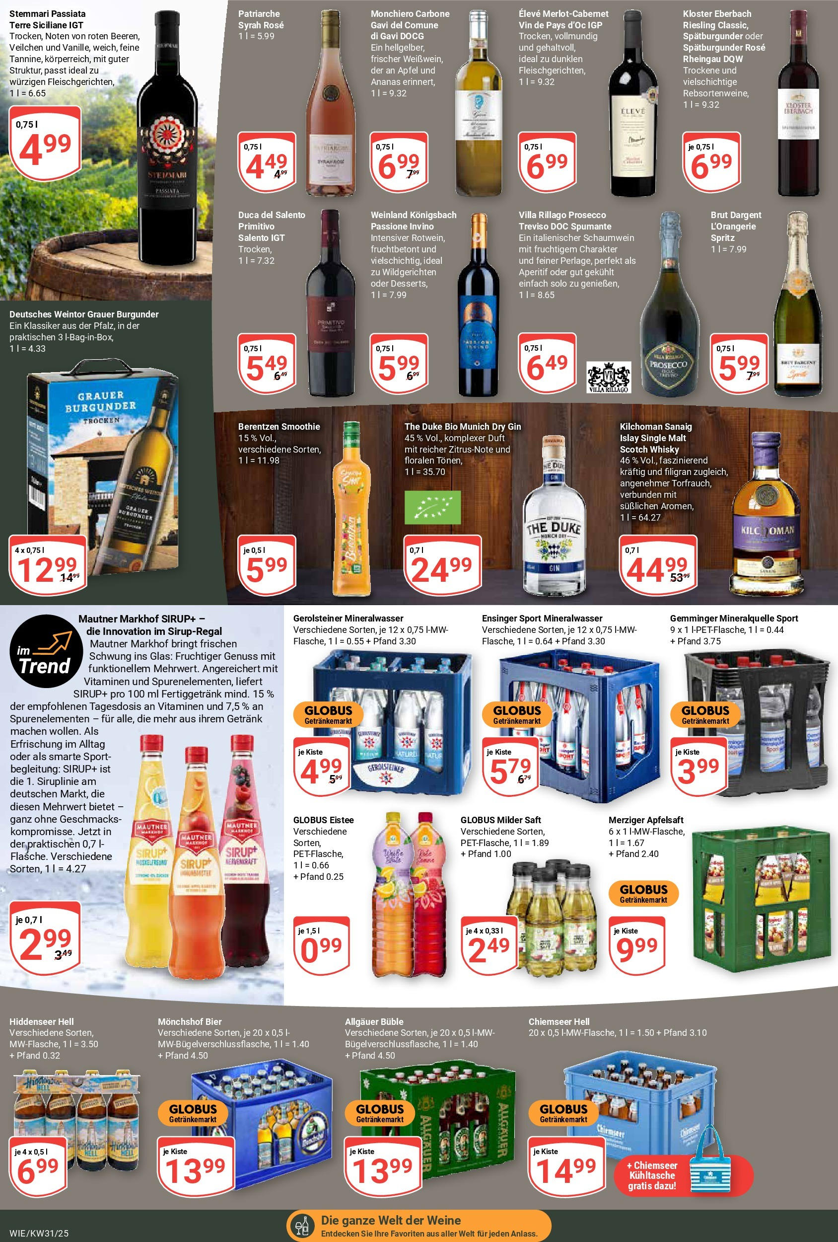 Globus prospekt Waghäusel (ab 28.07.2025) » Angebote ab Montag | Seite: 18 | Produkte: Apfelsaft, Saft, Gin, Gerolsteiner Globus prospekt Waghäusel (ab 28.07.2025) » Angebote online | Seite: 18 | Produkte: Apfelsaft, Saft, Gin, Gerolsteiner
