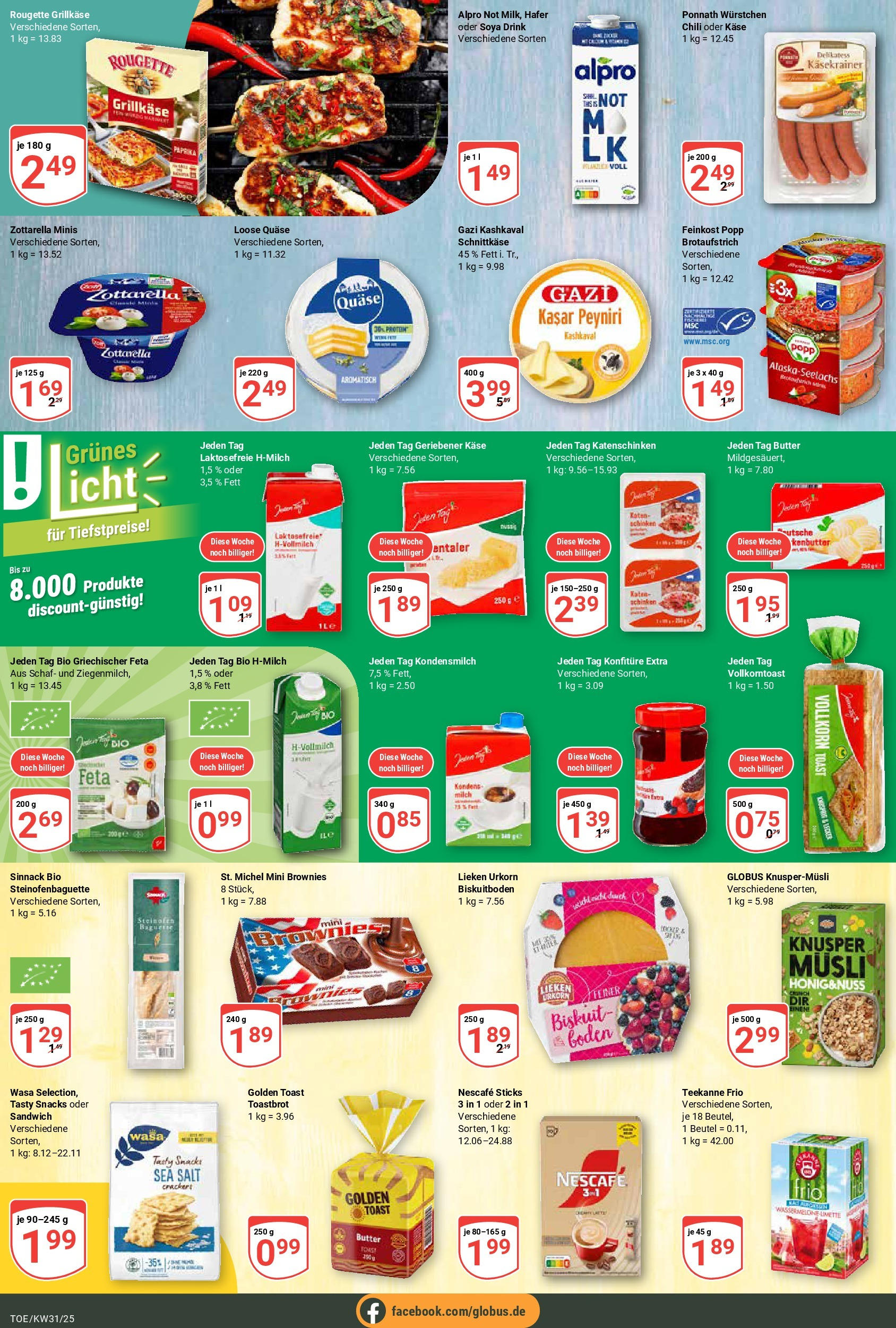 Globus prospekt Tönisvorst (ab 28.07.2025) » Angebote ab Montag | Seite: 14 | Produkte: Feta, Milch, Käse, Toast Globus prospekt Tönisvorst (ab 28.07.2025) » Angebote online | Seite: 14 | Produkte: Feta, Milch, Käse, Toast