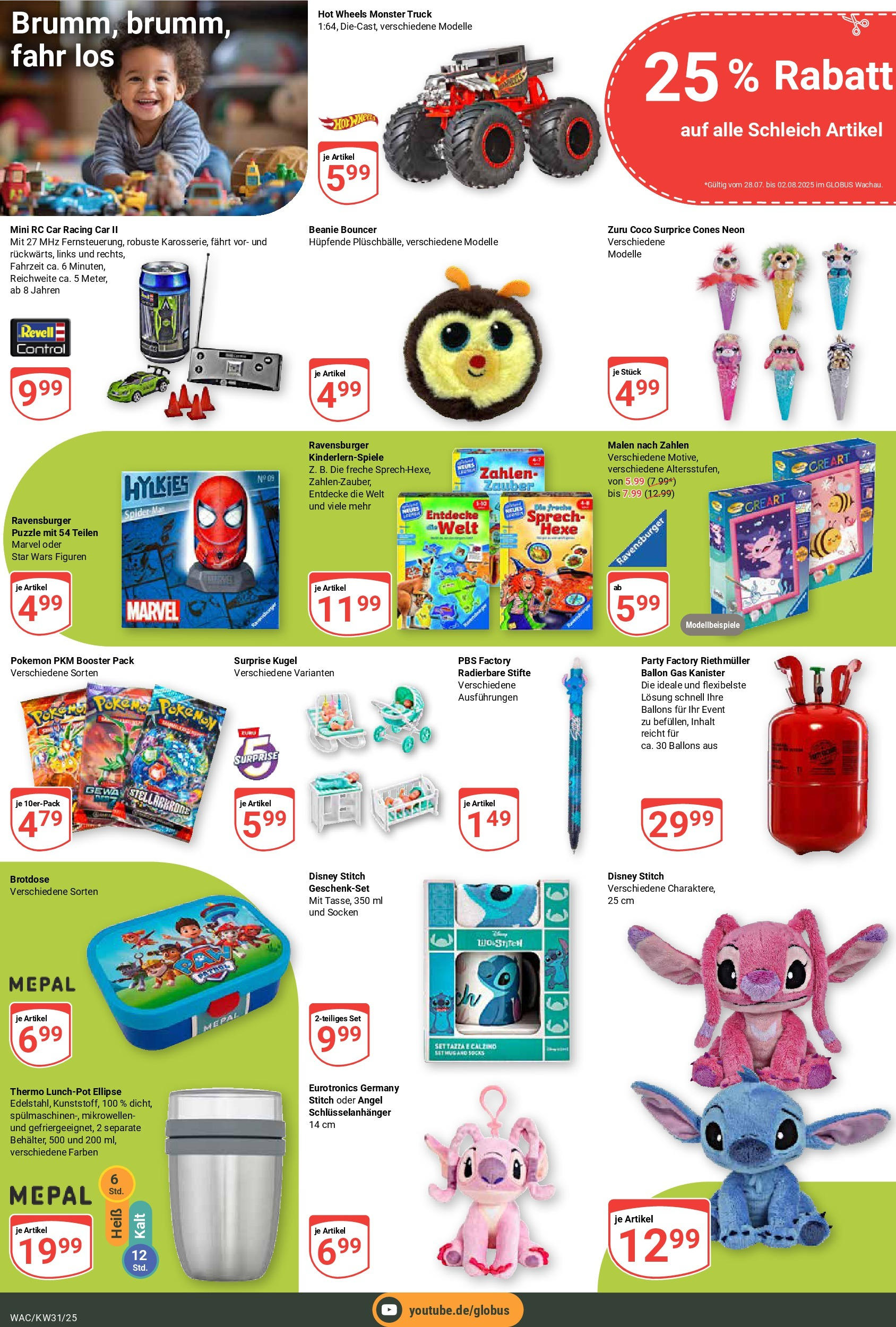 Globus prospekt Markkleeberg (ab 28.07.2025) » Angebote ab Montag | Seite: 25 | Produkte: Monster, Socken Globus prospekt Markkleeberg (ab 28.07.2025) » Angebote online | Seite: 25 | Produkte: Monster, Socken
