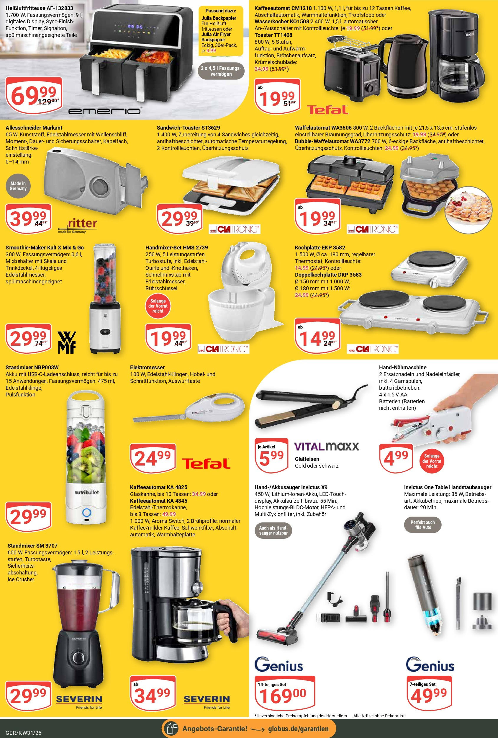 Globus prospekt Gera (ab 28.07.2025) » Angebote ab Montag | Seite: 26 | Produkte: Batterien, Glätteisen, Kochplatte, Heißluftfritteuse Globus prospekt Gera (ab 28.07.2025) » Angebote online | Seite: 26 | Produkte: Batterien, Glätteisen, Kochplatte, Heißluftfritteuse