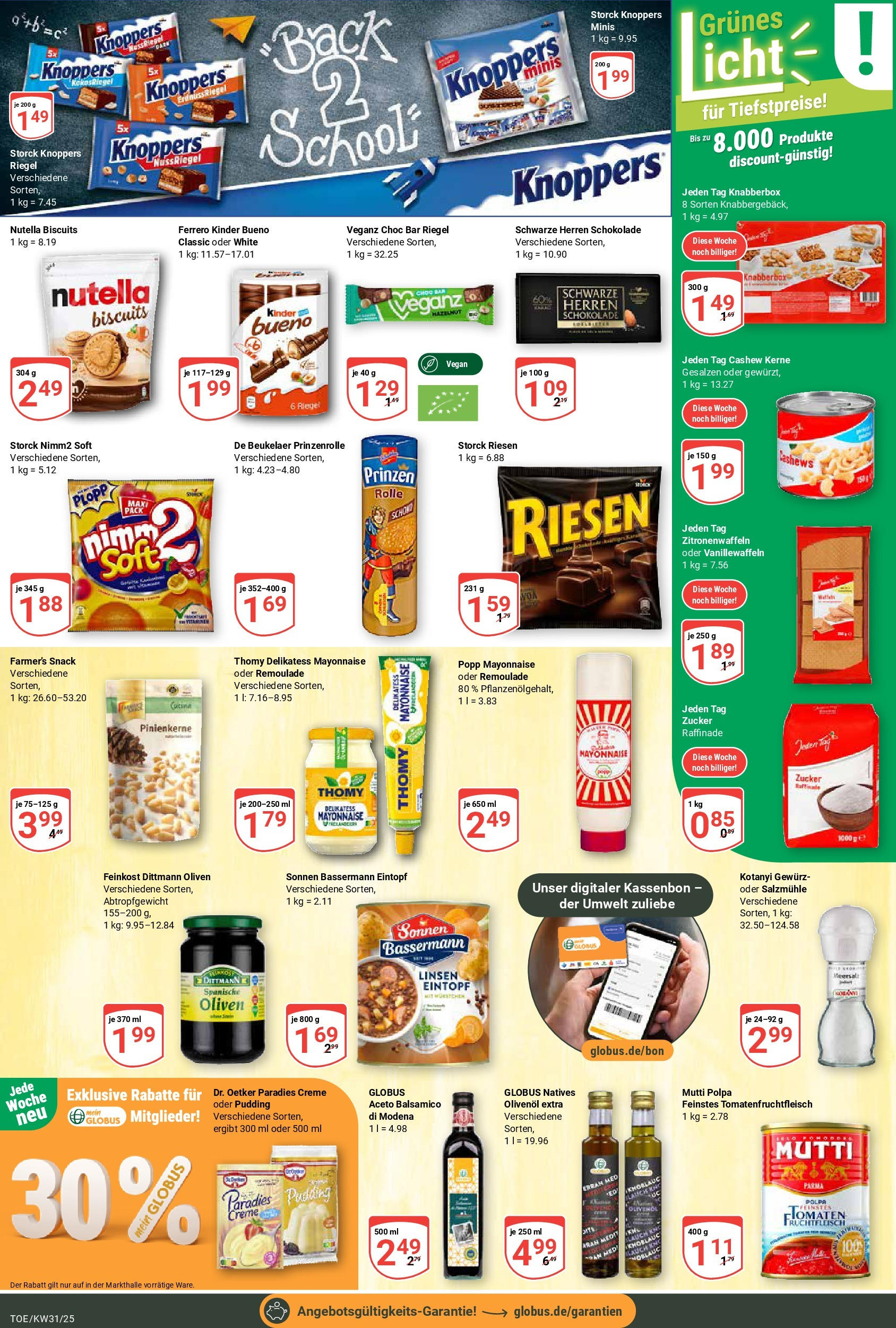 Globus prospekt Tönisvorst (ab 28.07.2025) » Angebote ab Montag | Seite: 16 | Produkte: Schokolade, Olivenol, Mayonnaise, Zucker Globus prospekt Tönisvorst (ab 28.07.2025) » Angebote online | Seite: 16 | Produkte: Schokolade, Olivenol, Mayonnaise, Zucker