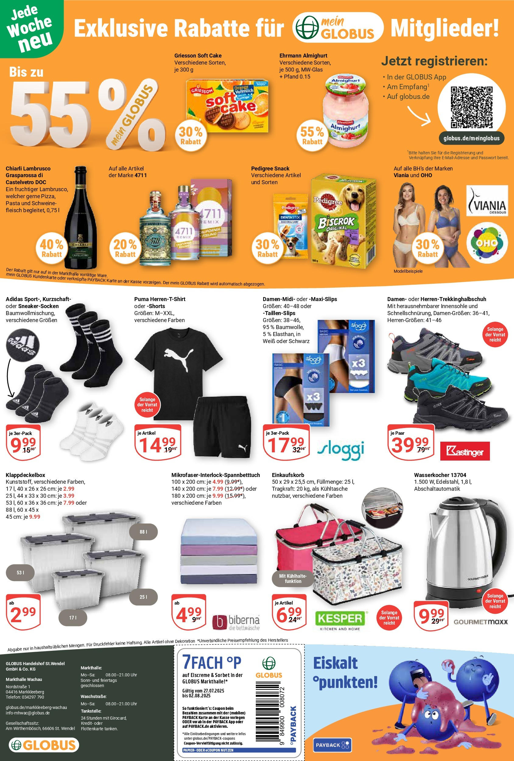 Globus prospekt Markkleeberg (ab 28.07.2025) » Angebote ab Montag | Seite: 28 | Produkte: Ehrmann almighurt, Dessous, Pasta, Uhr Globus prospekt Markkleeberg (ab 28.07.2025) » Angebote online | Seite: 28 | Produkte: Ehrmann almighurt, Dessous, Pasta, Uhr