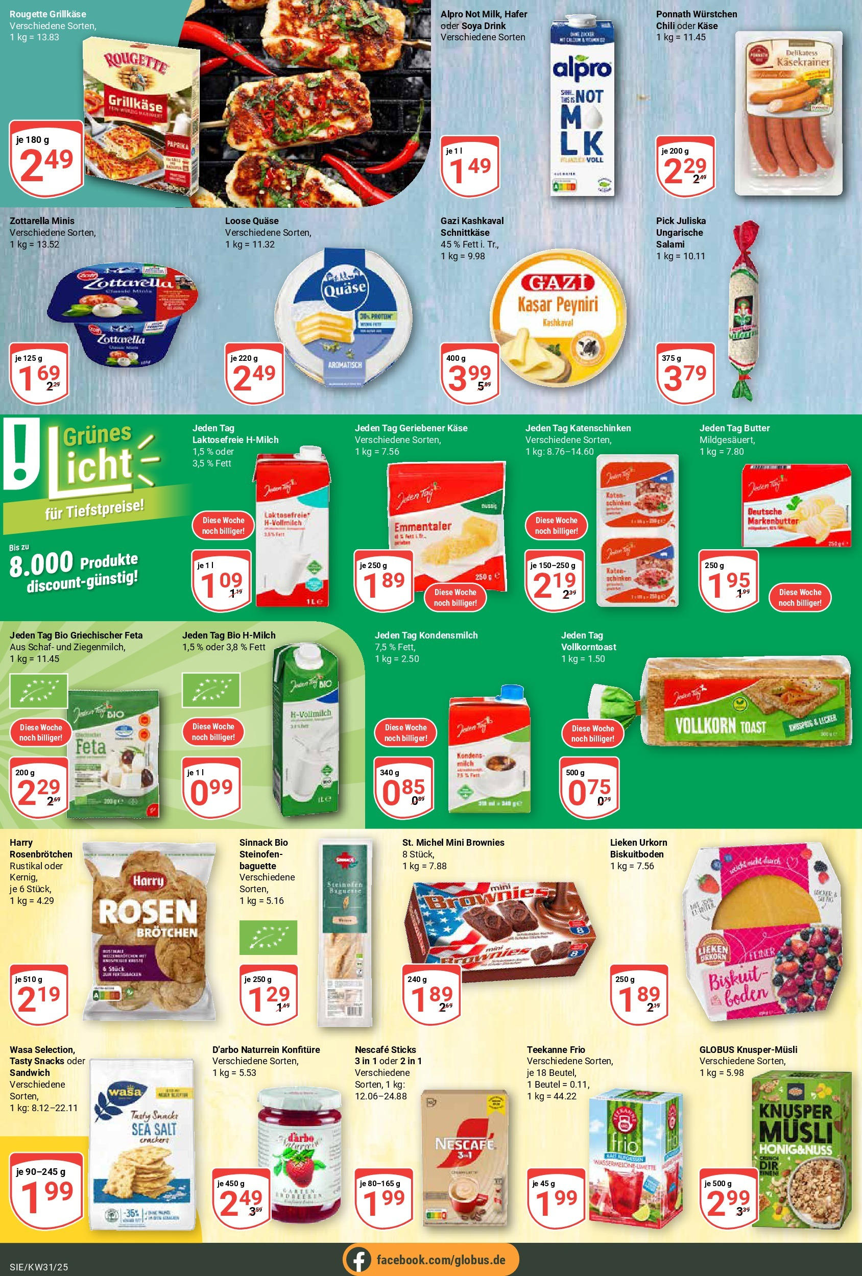 Globus prospekt Siegen (ab 28.07.2025) » Angebote ab Montag | Seite: 17 | Produkte: Milch, Käsekrainer, Paprika, Salami Globus prospekt Siegen (ab 28.07.2025) » Angebote online | Seite: 17 | Produkte: Milch, Käsekrainer, Paprika, Salami