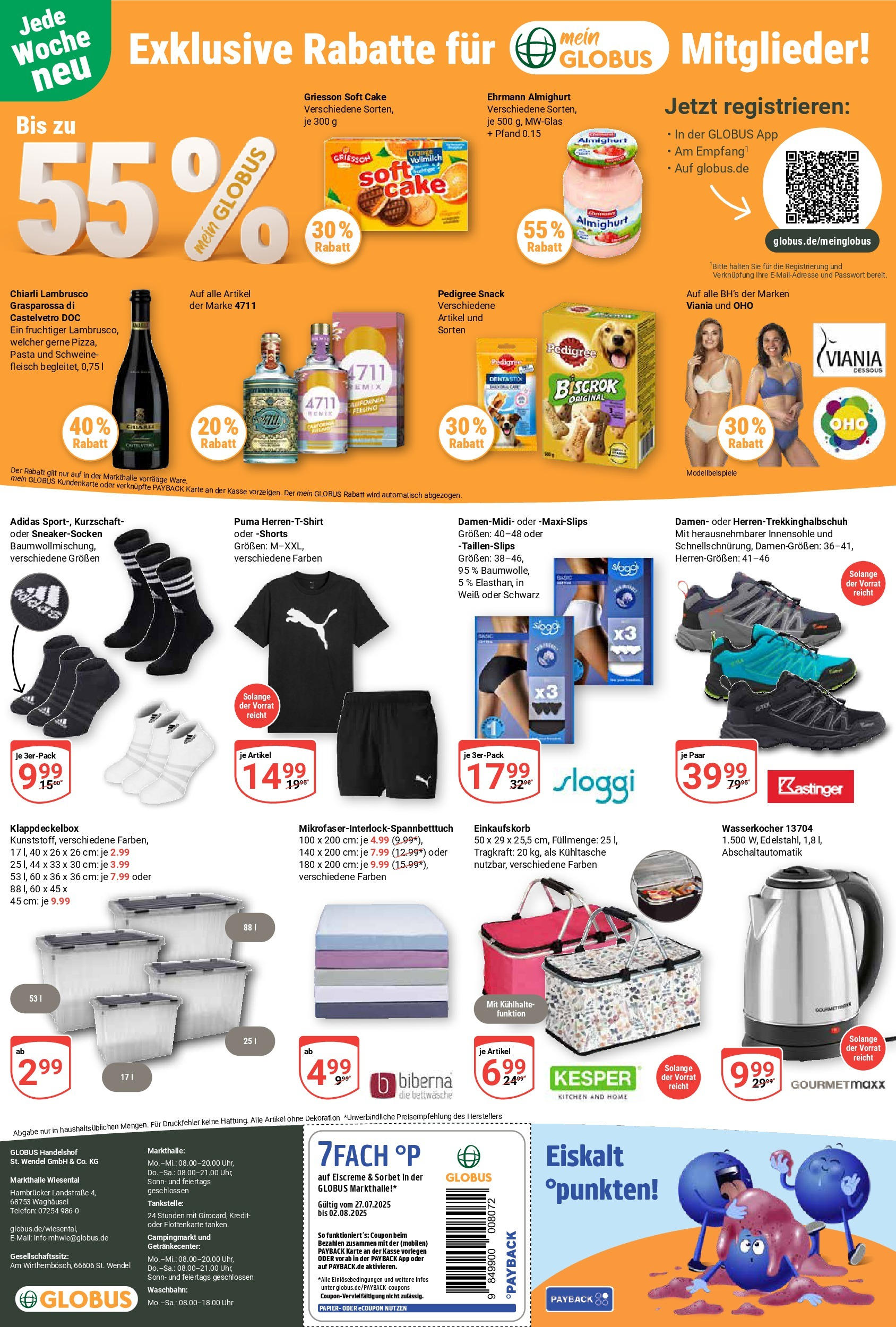Globus prospekt Waghäusel (ab 28.07.2025) » Angebote ab Montag | Seite: 32 | Produkte: Wasserkocher, Dessous, Eiscreme, Fleisch Globus prospekt Waghäusel (ab 28.07.2025) » Angebote online | Seite: 32 | Produkte: Wasserkocher, Dessous, Eiscreme, Fleisch