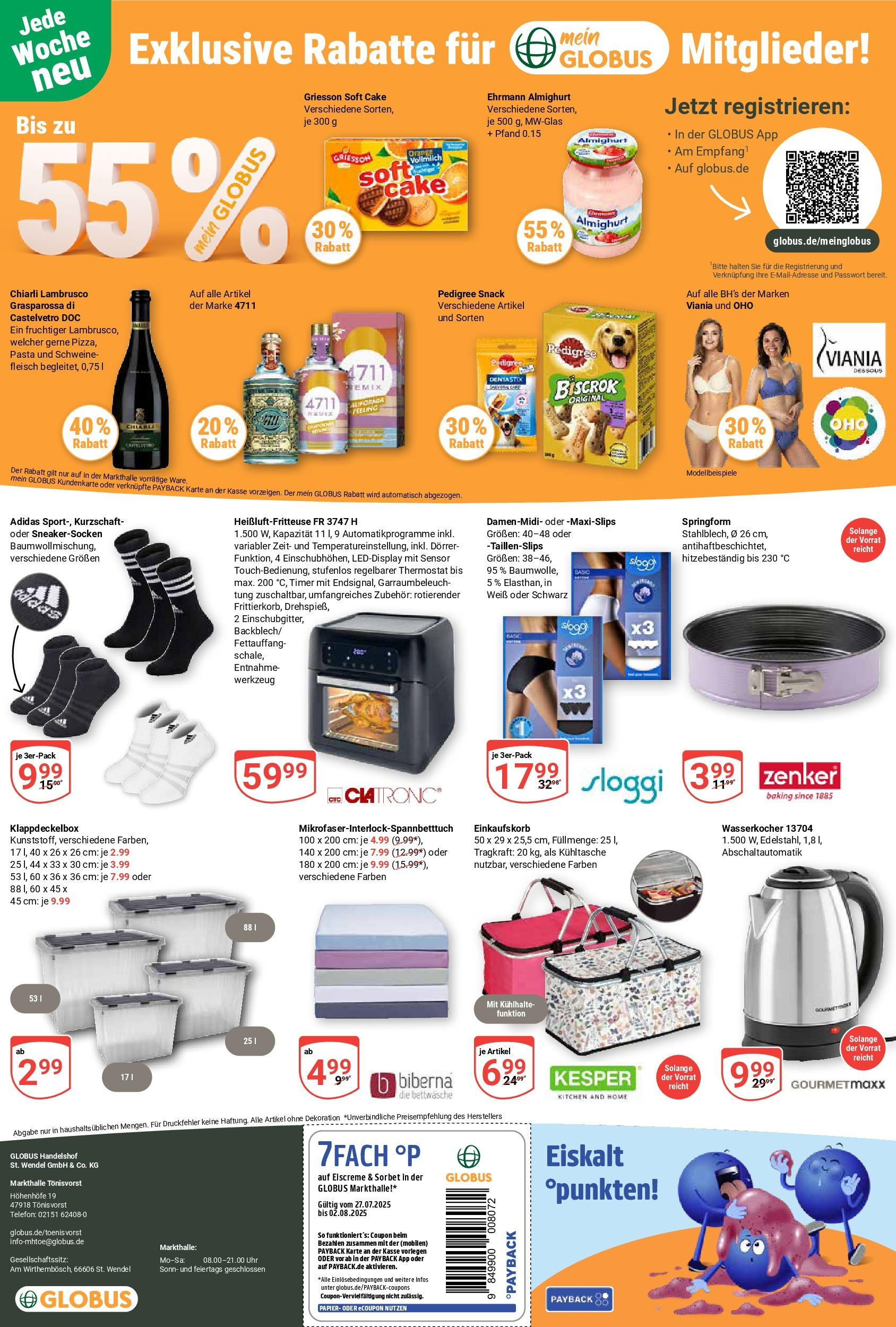 Globus prospekt Tönisvorst (ab 28.07.2025) » Angebote ab Montag | Seite: 30 | Produkte: Dessous, Pedigree, Heißluftfritteuse, Uhr Globus prospekt Tönisvorst (ab 28.07.2025) » Angebote online | Seite: 30 | Produkte: Dessous, Pedigree, Heißluftfritteuse, Uhr