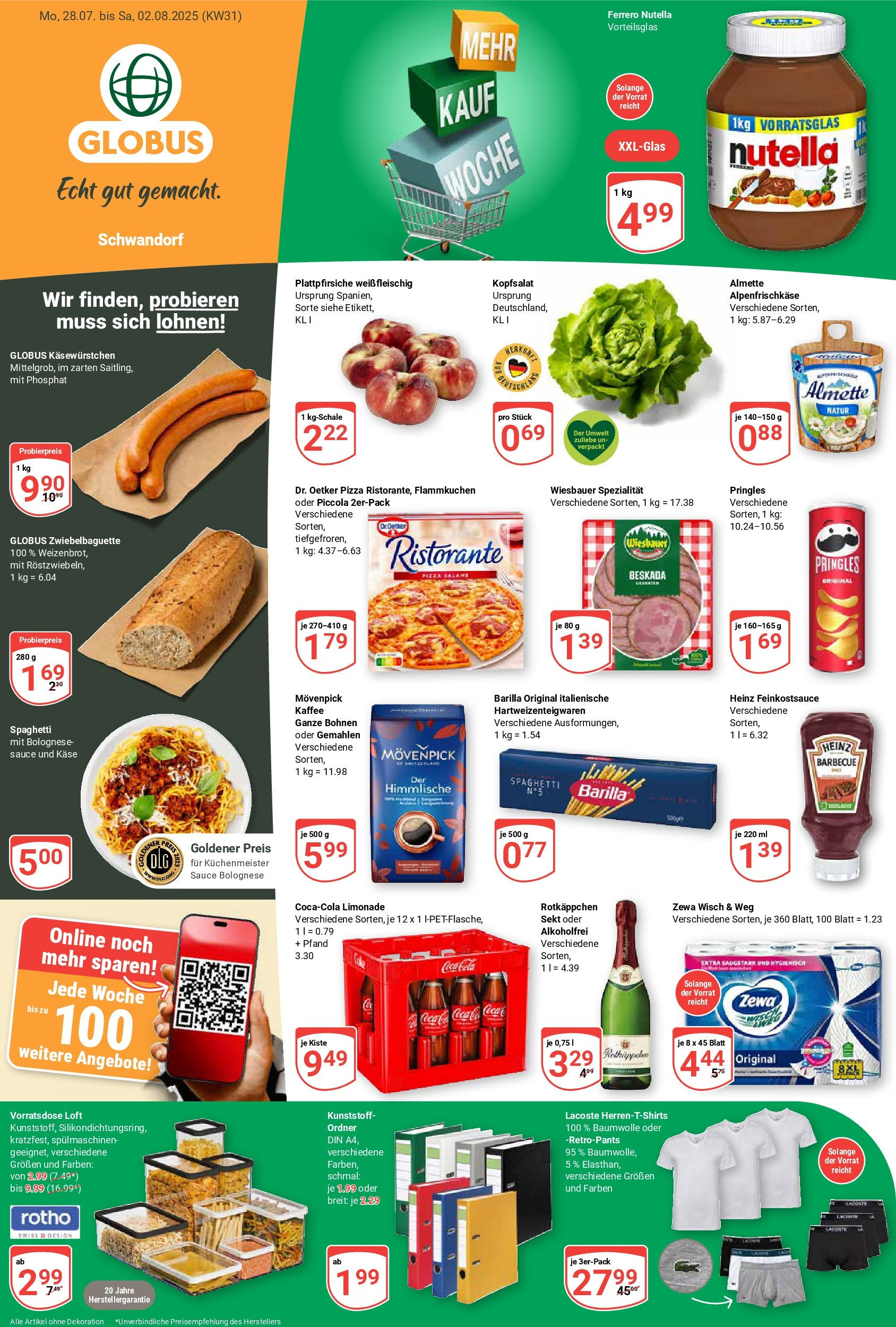 Globus prospekt Schwandorf (ab 28.07.2025) » Angebote ab Montag | Seite: 5 | Produkte: Käse, Kaffee, Sekt, Zewa Globus prospekt Schwandorf (ab 28.07.2025) » Angebote online | Seite: 5 | Produkte: Käse, Kaffee, Sekt, Zewa