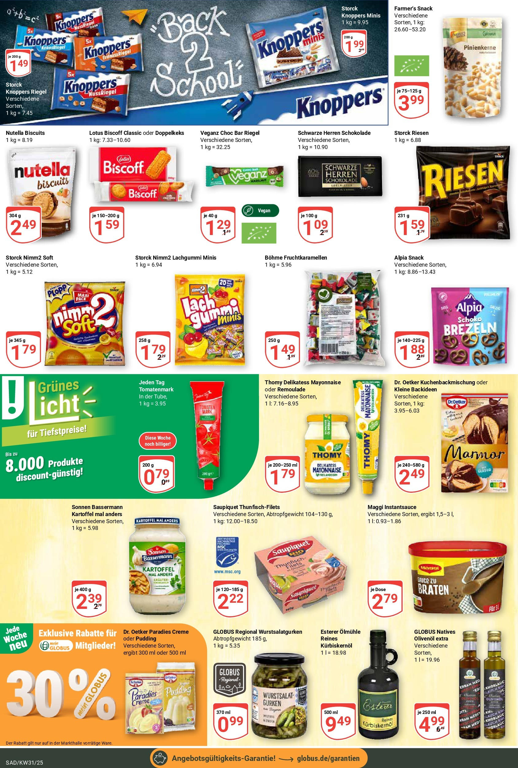 Globus prospekt Schwandorf (ab 28.07.2025) » Angebote ab Montag | Seite: 17 | Produkte: Kürbiskernöl, Tomaten, Pudding, Knoblauch Globus prospekt Schwandorf (ab 28.07.2025) » Angebote online | Seite: 17 | Produkte: Kürbiskernöl, Tomaten, Pudding, Knoblauch