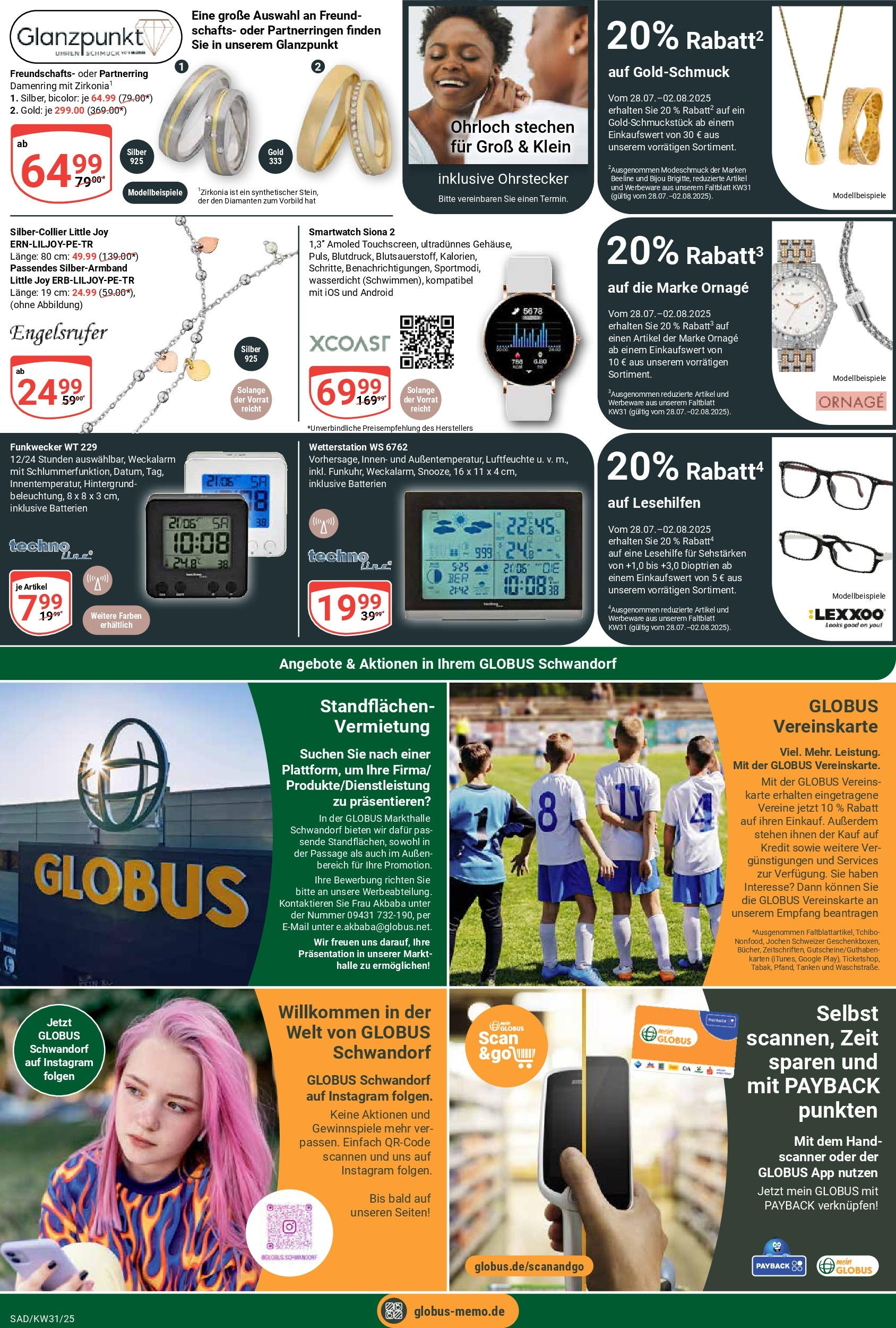 Globus prospekt Schwandorf (ab 28.07.2025) » Angebote ab Montag | Seite: 27 | Produkte: Wetterstation, Smartwatch, Batterien Globus prospekt Schwandorf (ab 28.07.2025) » Angebote online | Seite: 27 | Produkte: Wetterstation, Smartwatch, Batterien