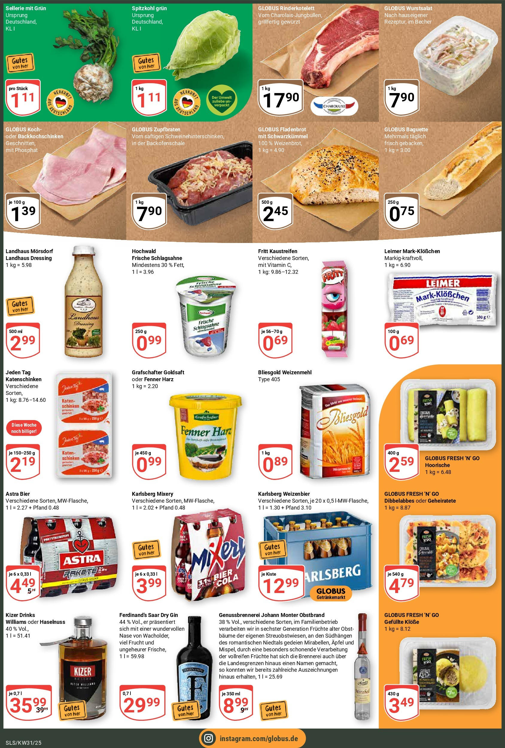 Globus prospekt Saarlouis (ab 28.07.2025) » Angebote ab Montag | Seite: 2 | Produkte: Bier, Äpfel, Schinken, Gin Globus prospekt Saarlouis (ab 28.07.2025) » Angebote online | Seite: 2 | Produkte: Bier, Äpfel, Schinken, Gin