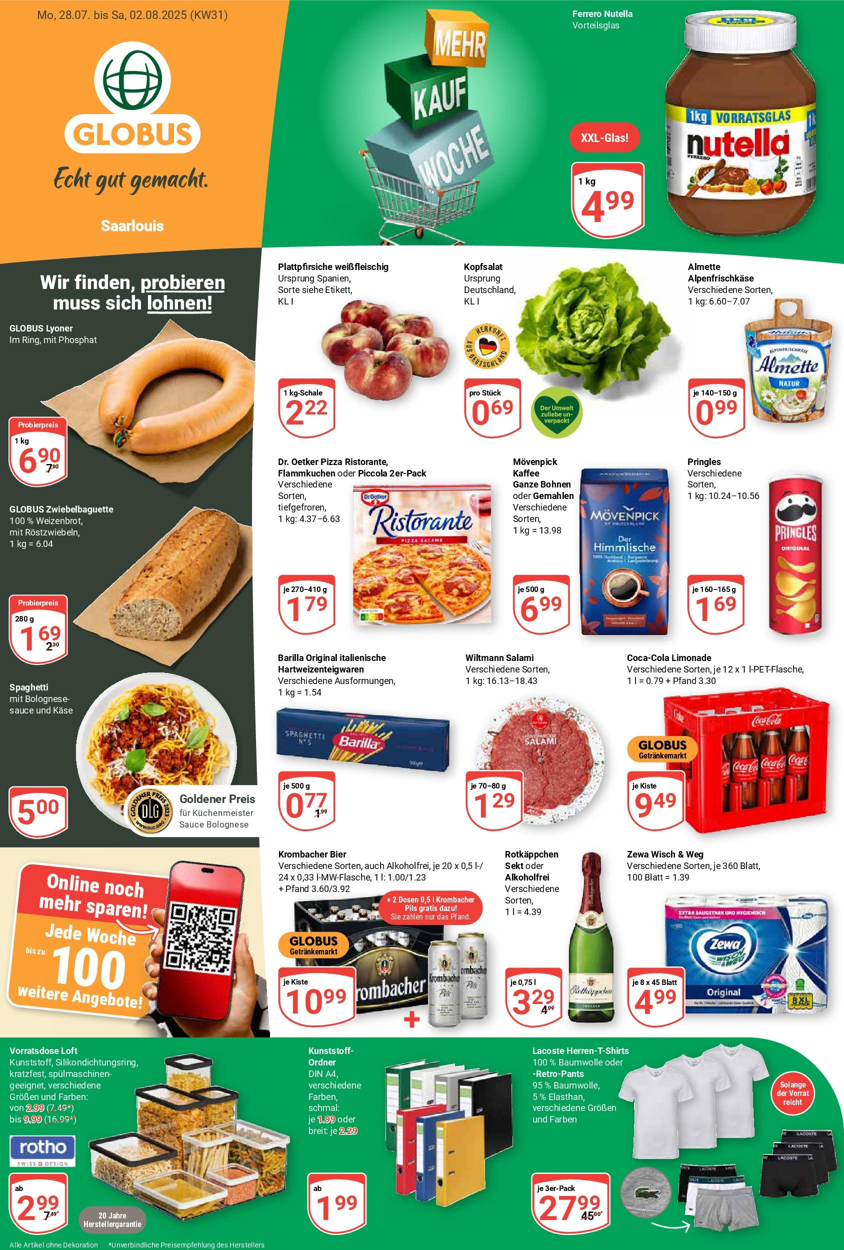 Globus prospekt Saarlouis (ab 28.07.2025) » Angebote ab Montag | Seite: 3 | Produkte: Barilla, Pils, Rotkäppchen, Pizza Globus prospekt Saarlouis (ab 28.07.2025) » Angebote online | Seite: 3 | Produkte: Barilla, Pils, Rotkäppchen, Pizza