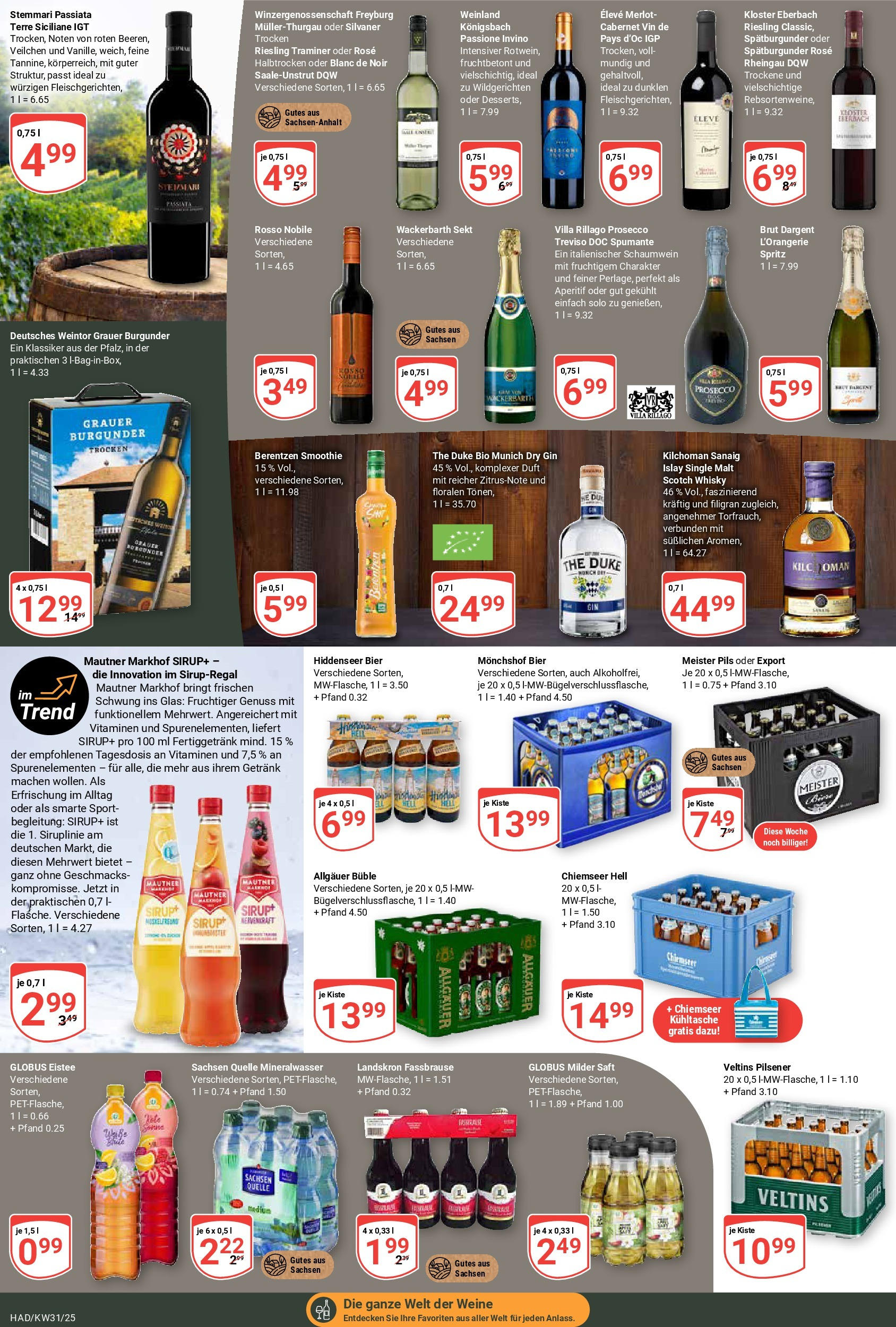 Globus prospekt Halle (saale) (ab 28.07.2025) » Angebote ab Montag | Seite: 12 | Produkte: Mineralwasser, Prosecco, Fassbrause, Veltins Globus prospekt Halle (saale) (ab 28.07.2025) » Angebote online | Seite: 12 | Produkte: Mineralwasser, Prosecco, Fassbrause, Veltins