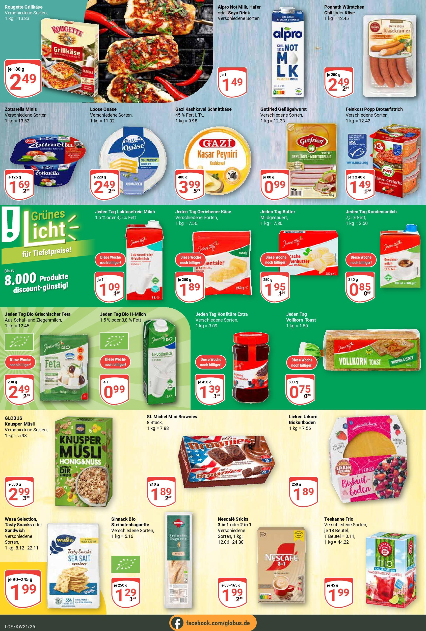 Globus prospekt Losheim Am See	 (ab 28.07.2025) » Angebote online | Seite: 11 | Produkte: Milch, Käse, Chili, Limette