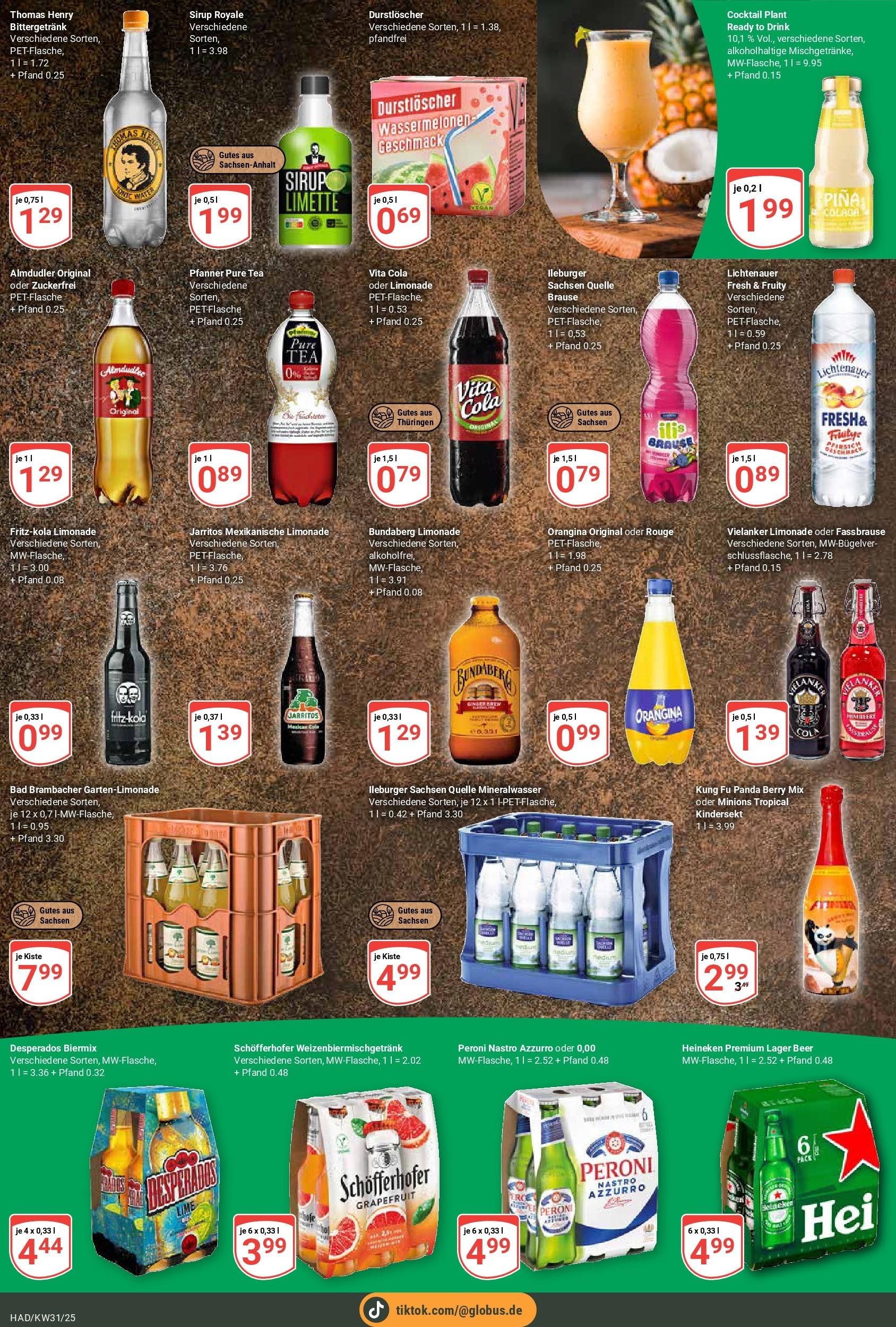 Globus prospekt Halle (saale) (ab 28.07.2025) » Angebote ab Montag | Seite: 15 | Produkte: Durstloscher, Limonade, Mineralwasser, Pfirsich Globus prospekt Halle (saale) (ab 28.07.2025) » Angebote online | Seite: 15 | Produkte: Durstloscher, Limonade, Mineralwasser, Pfirsich