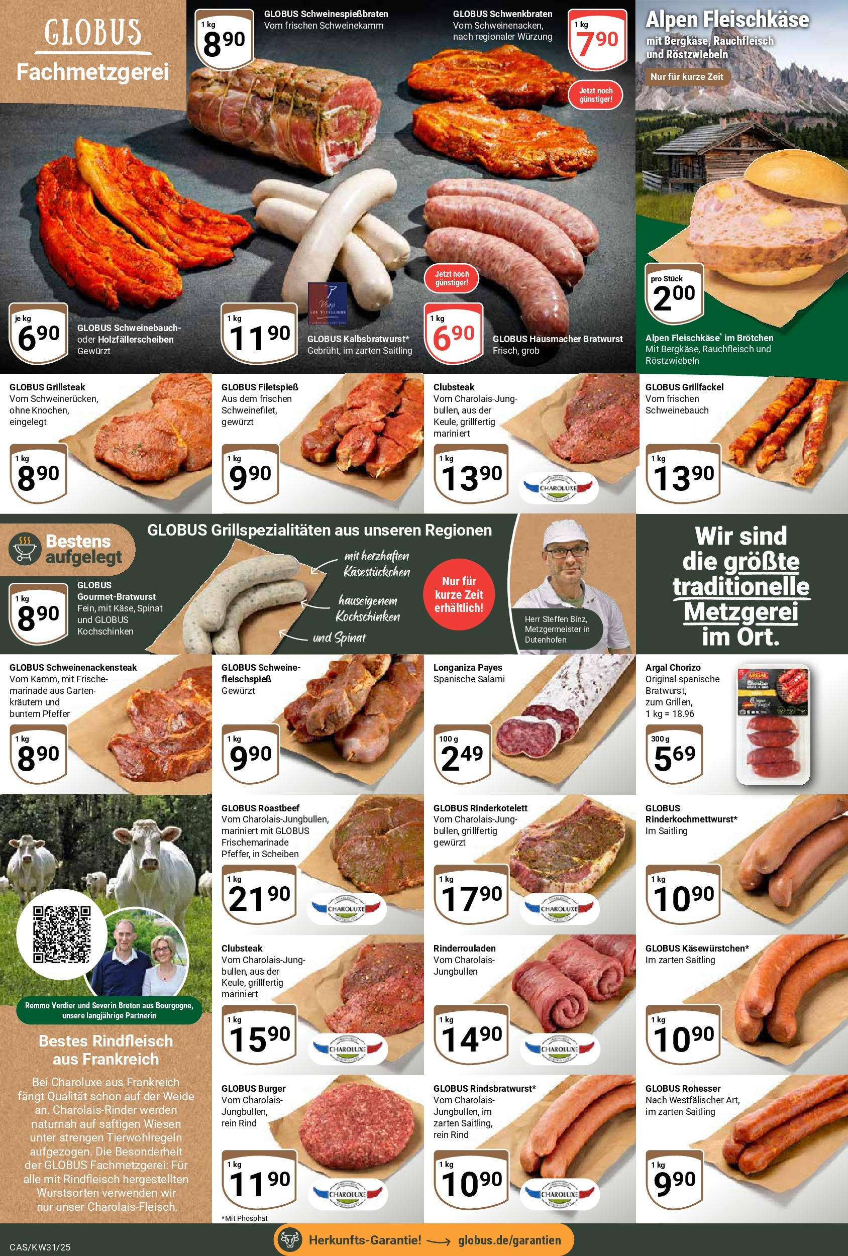 Globus prospekt Castrop-Rauxel (ab 28.07.2025) » Angebote ab Montag | Seite: 8 | Produkte: Rinderrouladen, Burger, Pfeffer, Salami Globus prospekt Castrop-Rauxel (ab 28.07.2025) » Angebote online | Seite: 8 | Produkte: Rinderrouladen, Burger, Pfeffer, Salami