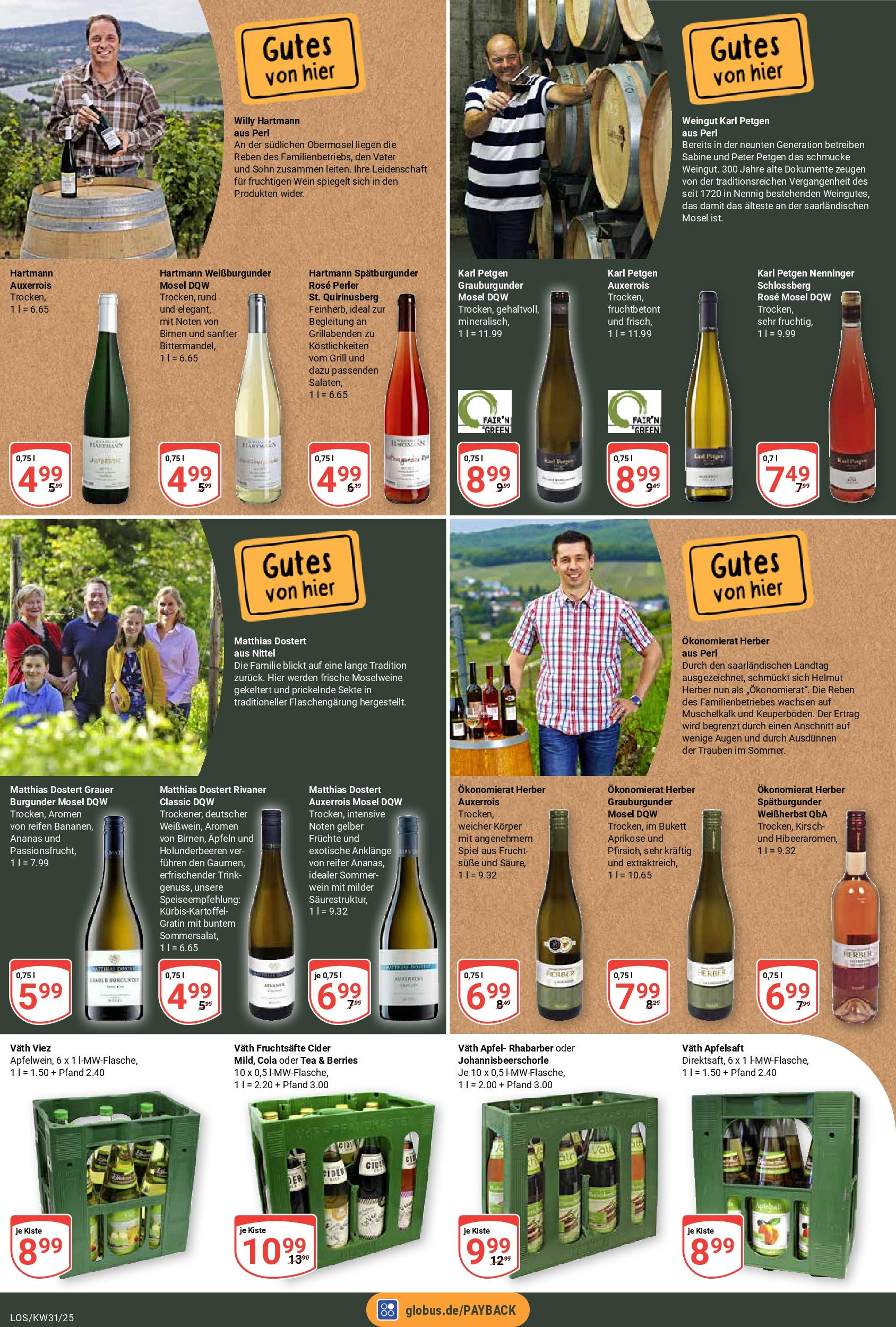 Globus prospekt Losheim Am See	 (ab 28.07.2025) » Angebote online | Seite: 17 | Produkte: Ananas, Apfelsaft, Wein, Rhabarber