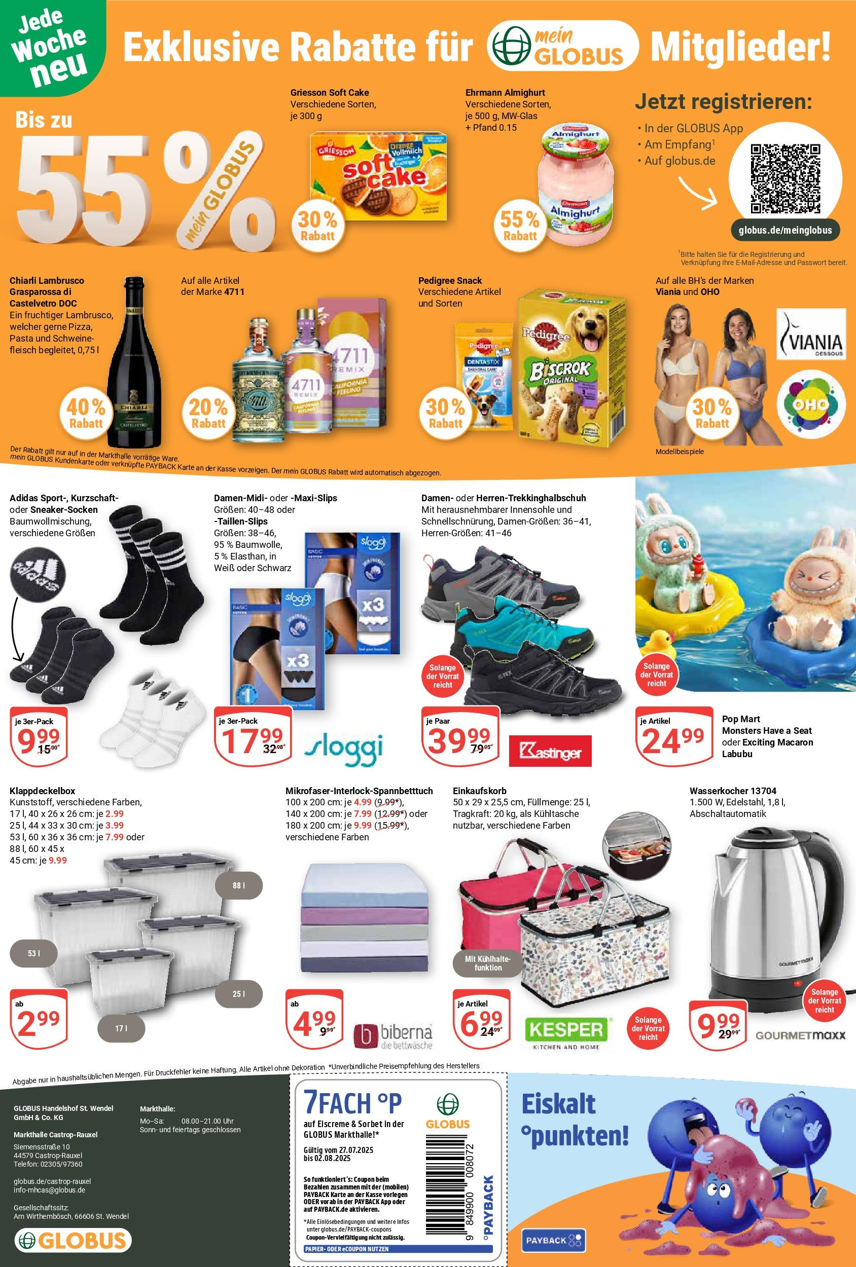 Globus prospekt Castrop-Rauxel (ab 28.07.2025) » Angebote ab Montag | Seite: 30 | Produkte: Ehrmann almighurt, Eiscreme, Pedigree, Uhr Globus prospekt Castrop-Rauxel (ab 28.07.2025) » Angebote online | Seite: 30 | Produkte: Ehrmann almighurt, Eiscreme, Pedigree, Uhr