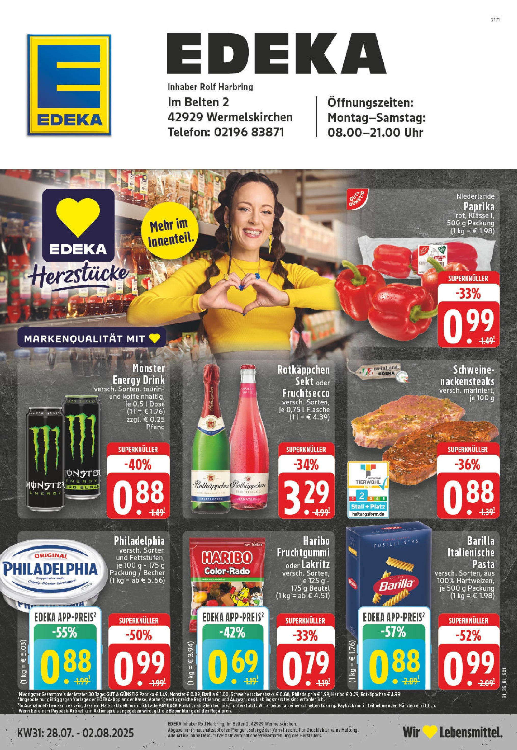 EDEKA Prospekt ab 27.07.2025 - Prospekt Wermelskirchen Online