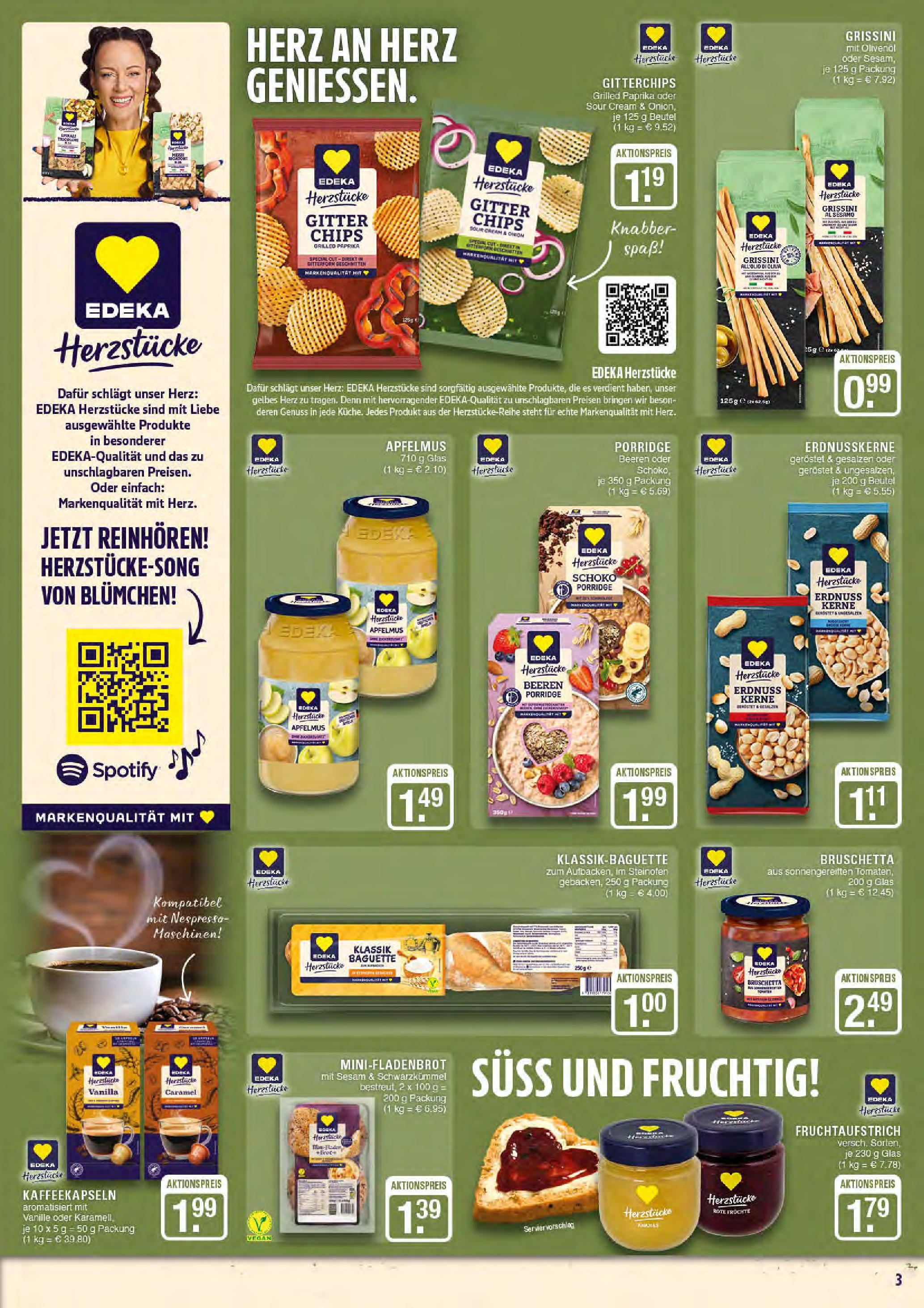 Edeka prospekt Marl	 (ab 27.07.2025) » Angebote Online | Seite: 3 | Produkte: Olivenol, Baguette, Paprika, Chips
