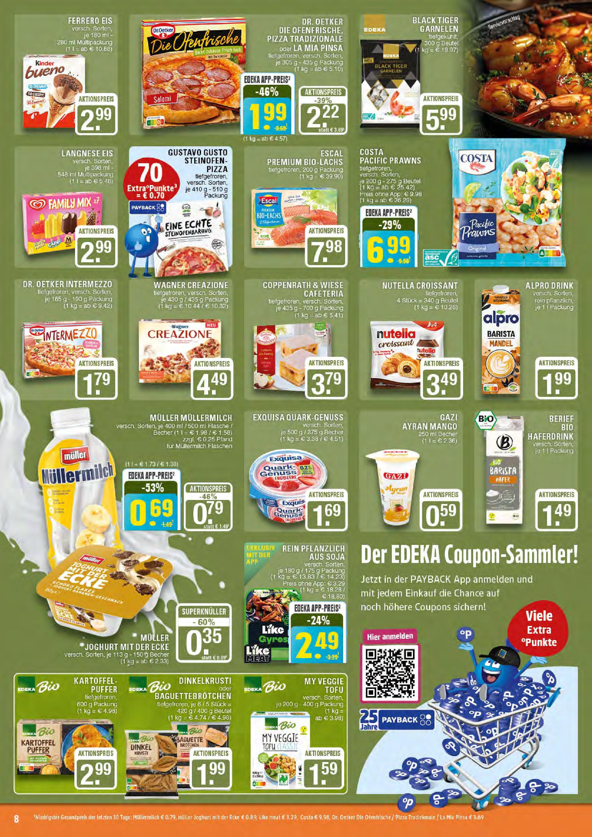 Edeka prospekt Marl	 (ab 27.07.2025) » Angebote Online | Seite: 8 | Produkte: Baguette, Ofenfrische, Haferdrink, Pizza