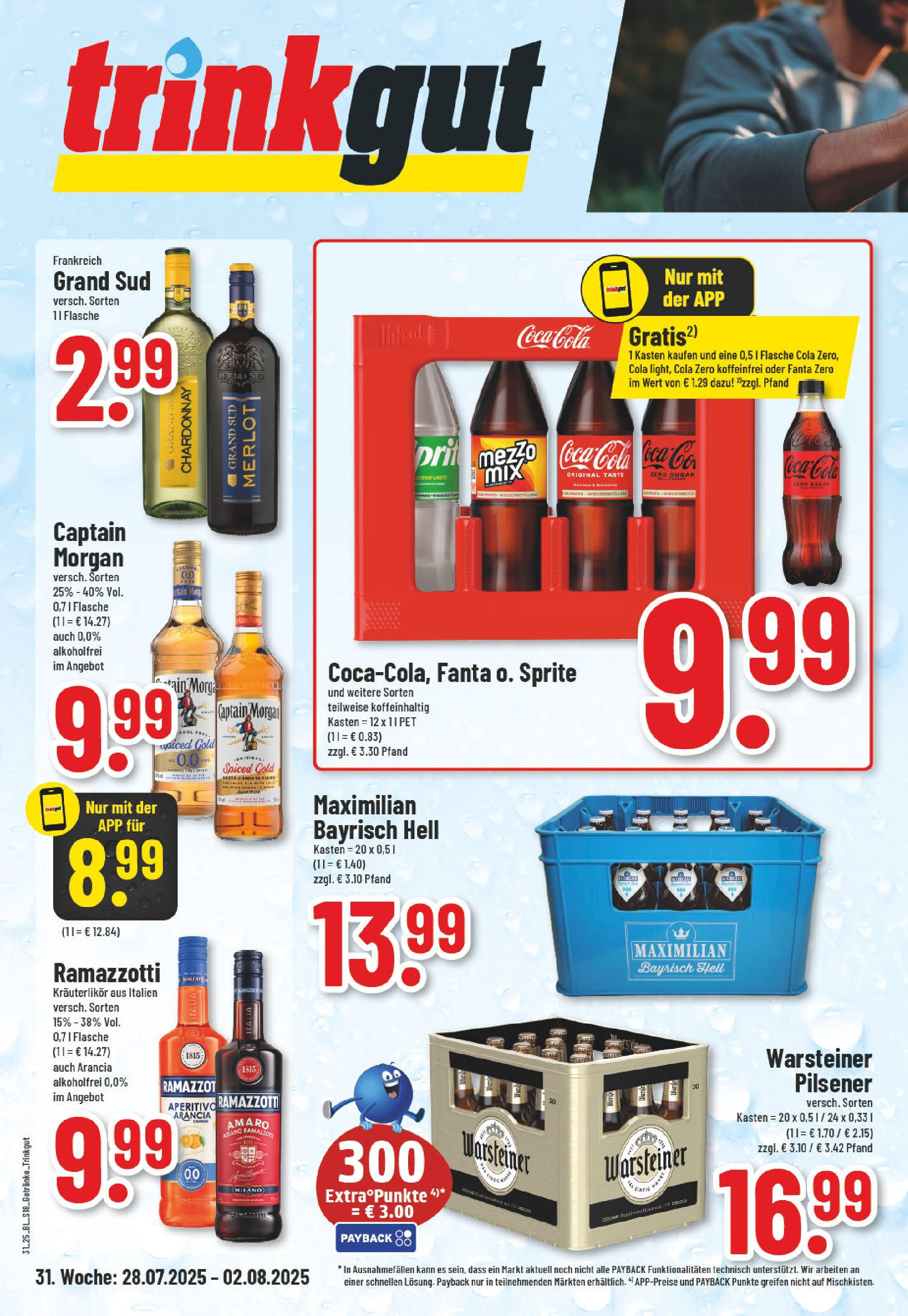 Edeka prospekt Lüdenscheid (ab 27.07.2025) » Angebote Online | Seite: 18 | Produkte: Rum, Warsteiner, Captain morgan, Ramazzotti Edeka prospekt Lüdenscheid (ab 27.07.2025) » Angebote Online | Seite: 18 | Produkte: Rum, Warsteiner, Captain morgan, Ramazzotti