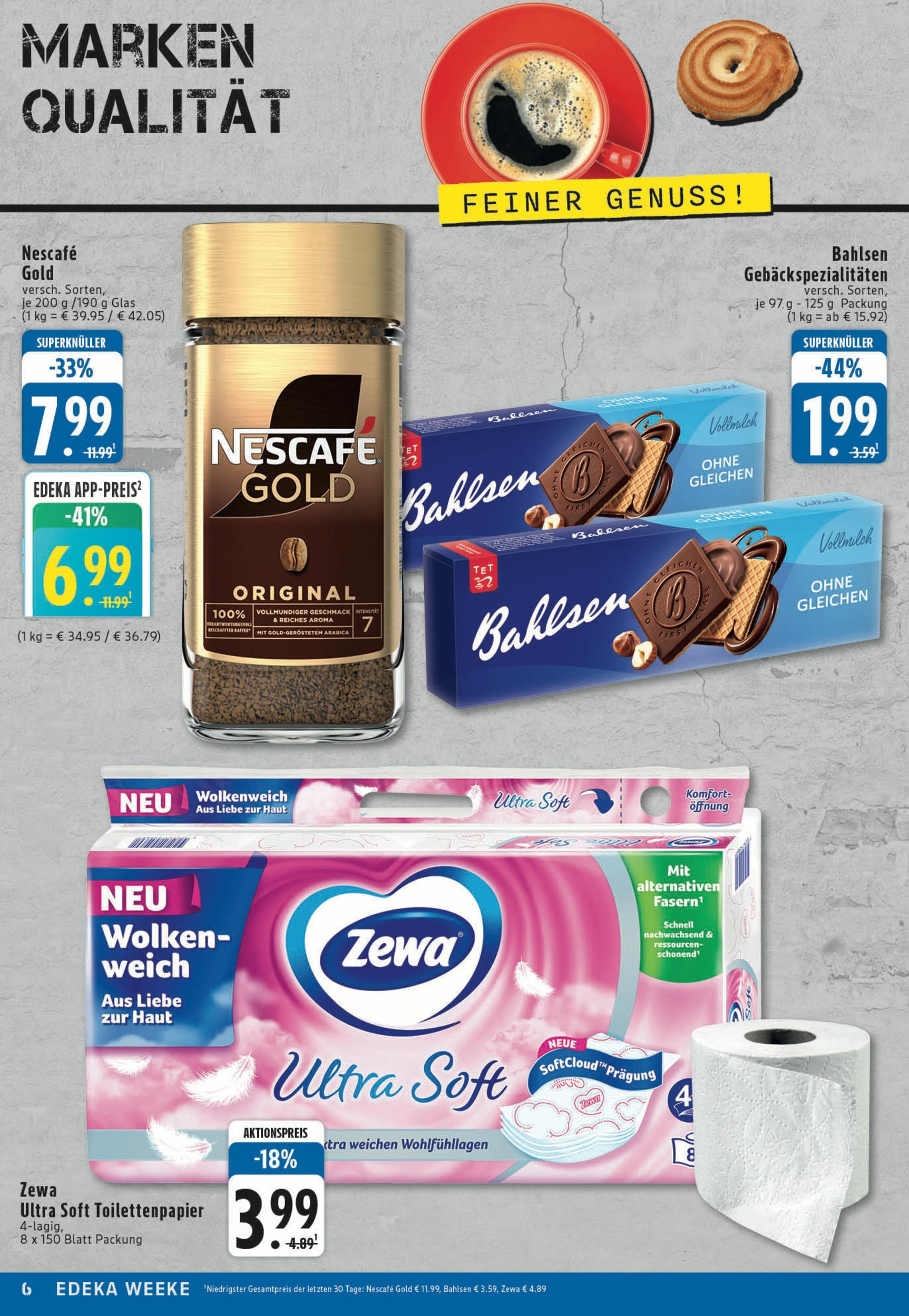 Edeka prospekt Köln (ab 27.07.2025) » Angebote Online | Seite: 6 | Produkte: Nescafe, Zewa, Nescafe gold, Toilettenpapier Edeka prospekt Köln (ab 27.07.2025) » Angebote Online | Seite: 6 | Produkte: Nescafe, Zewa, Nescafe gold, Toilettenpapier