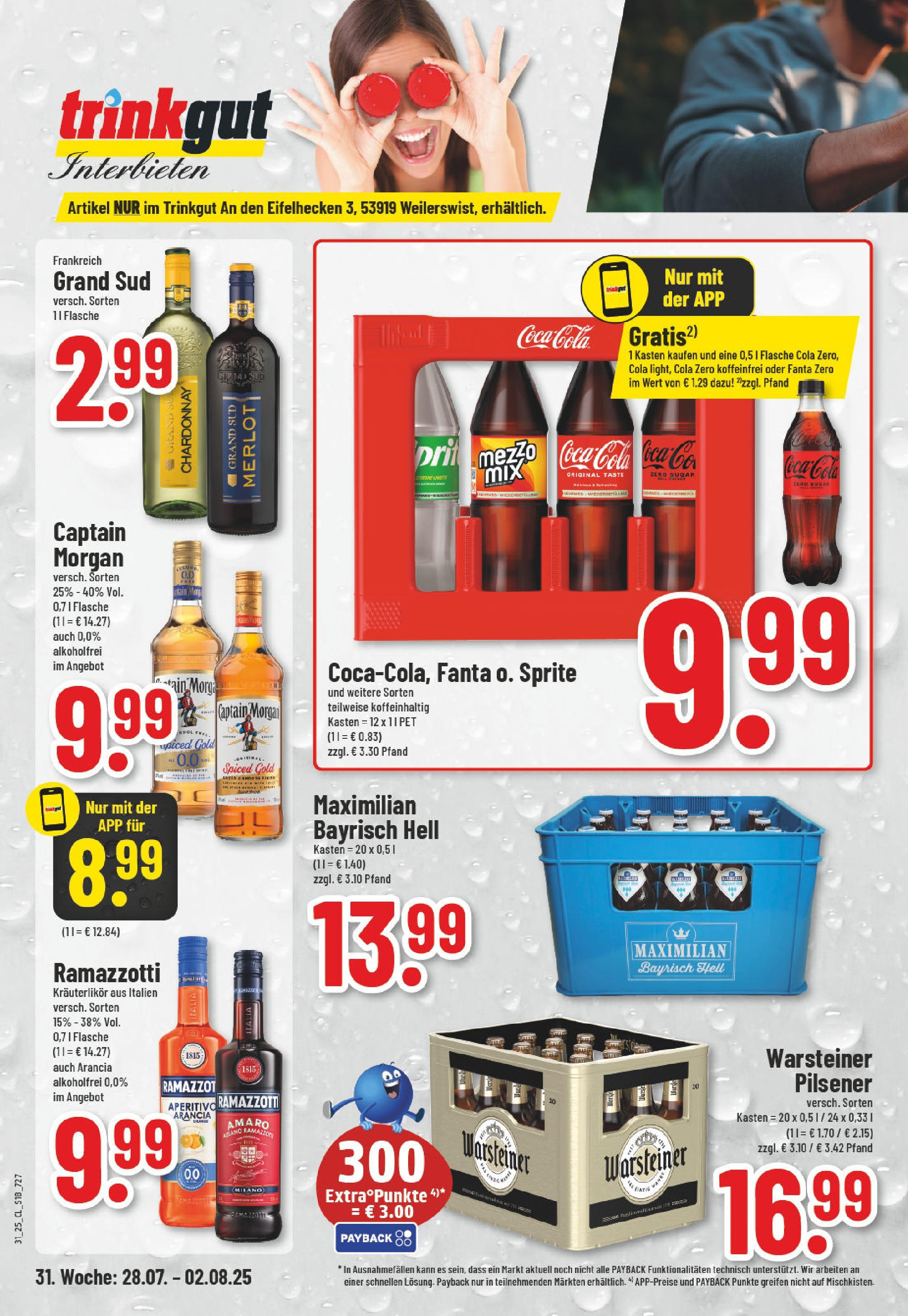 Edeka prospekt Weilerswist	 (ab 27.07.2025) » Angebote Online | Seite: 18 | Produkte: Fanta, Merlot, Warsteiner, Ramazzotti