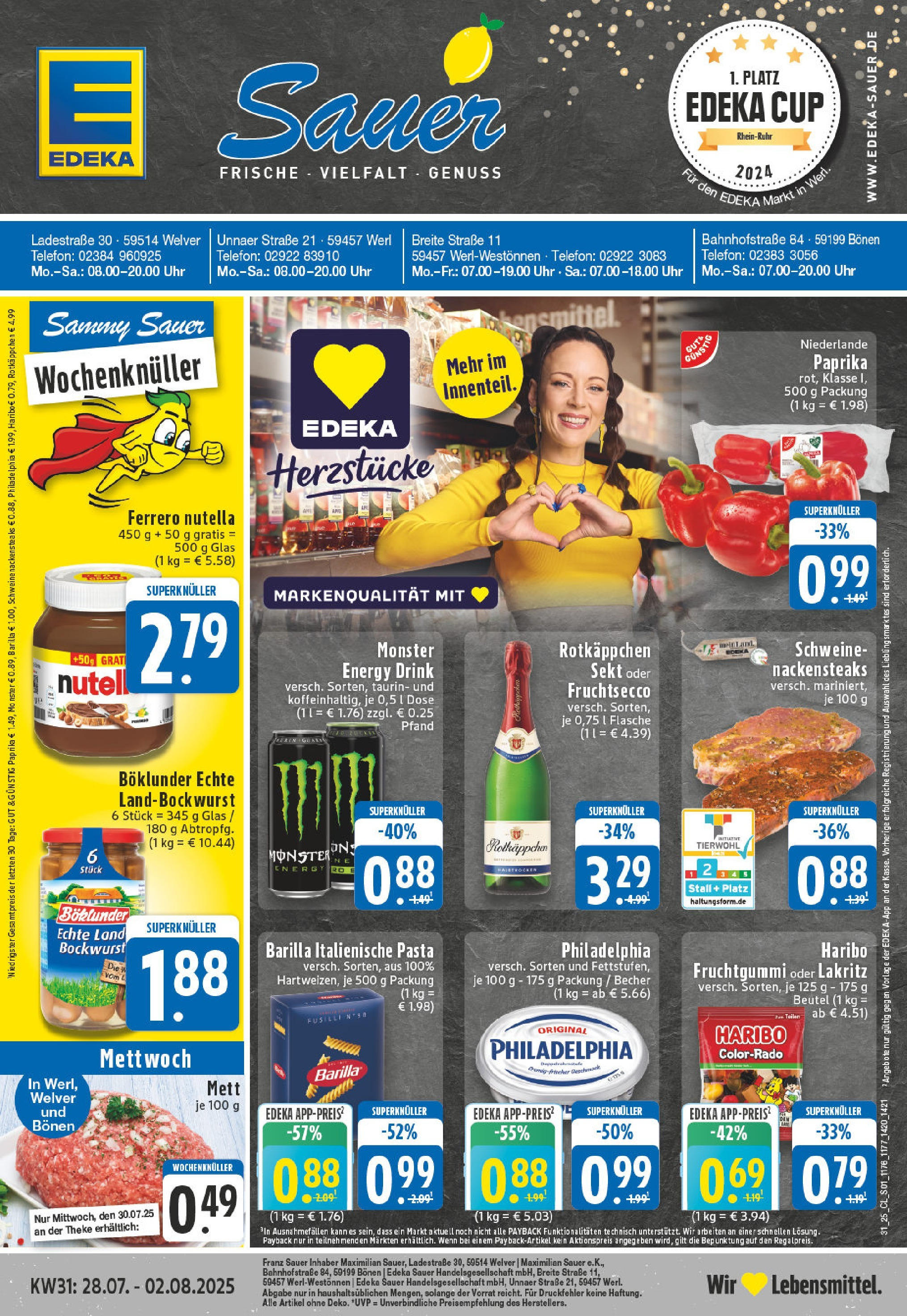 EDEKA Prospekt ab 27.07.2025 - Prospekt Werl Online