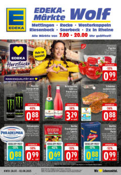 Edeka prospekt Saerbeck	 gültig ab dem 27.07.2025