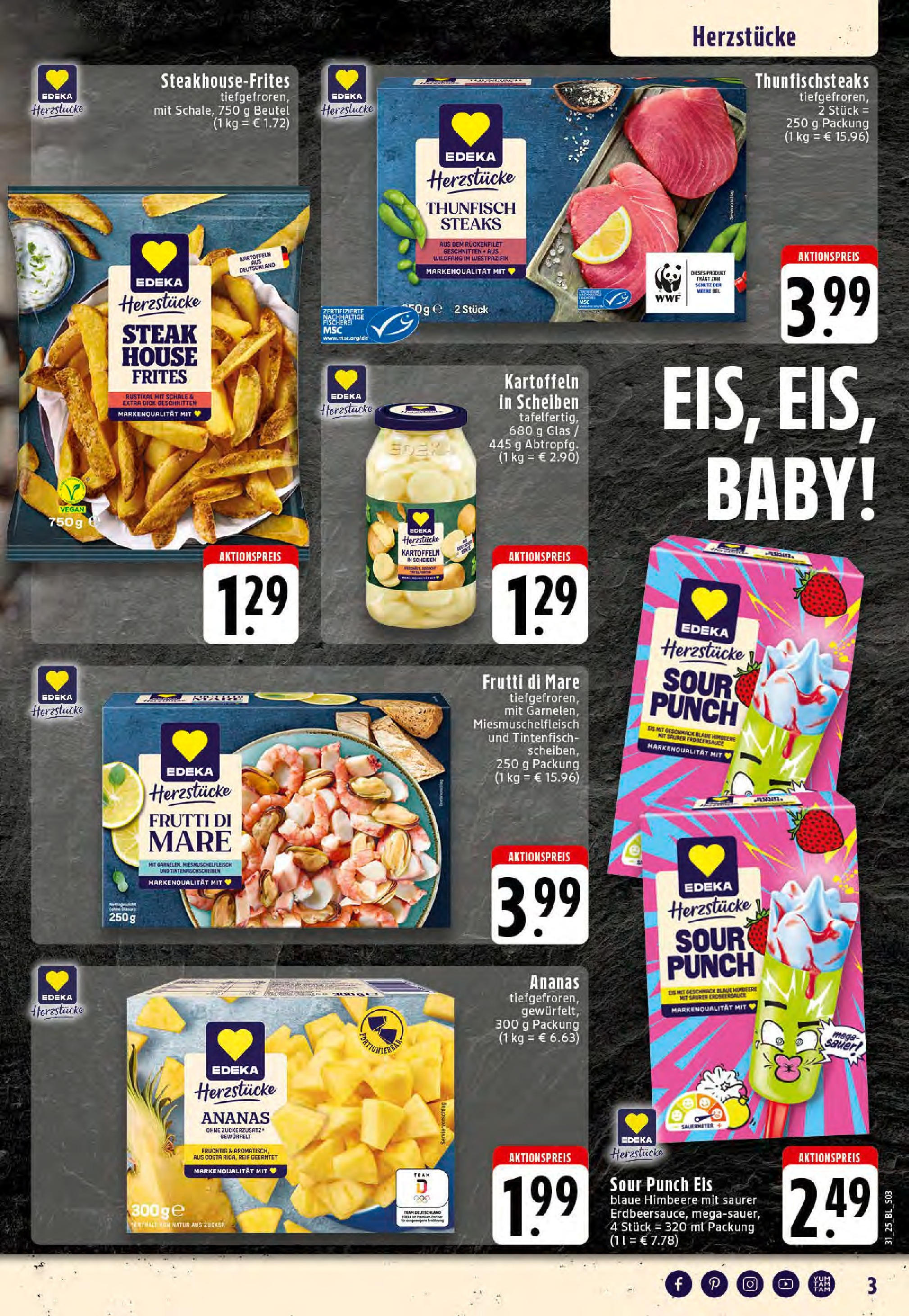 Edeka prospekt Dortmund-Eving (ab 27.07.2025) » Angebote Online | Seite: 3 | Produkte: Kartoffeln, Zucker, Steak, Eis Edeka prospekt Dortmund-Eving (ab 27.07.2025) » Angebote Online | Seite: 3 | Produkte: Kartoffeln, Zucker, Steak, Eis