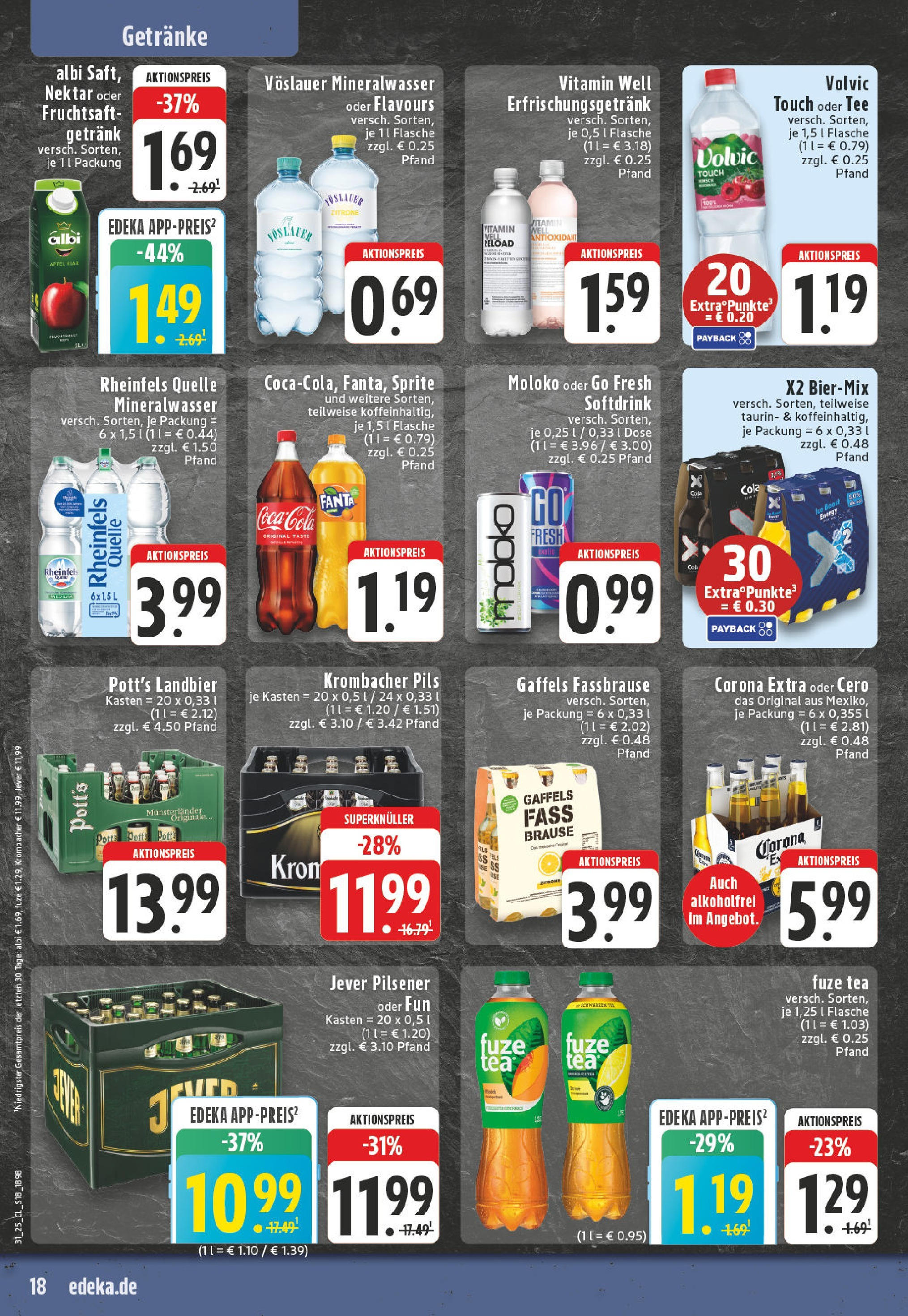 Edeka prospekt Dortmund (ab 27.07.2025) » Angebote Online | Seite: 20 | Produkte: Pils, Fassbrause, Tee, Volvic Edeka prospekt Dortmund (ab 27.07.2025) » Angebote Online | Seite: 20 | Produkte: Pils, Fassbrause, Tee, Volvic