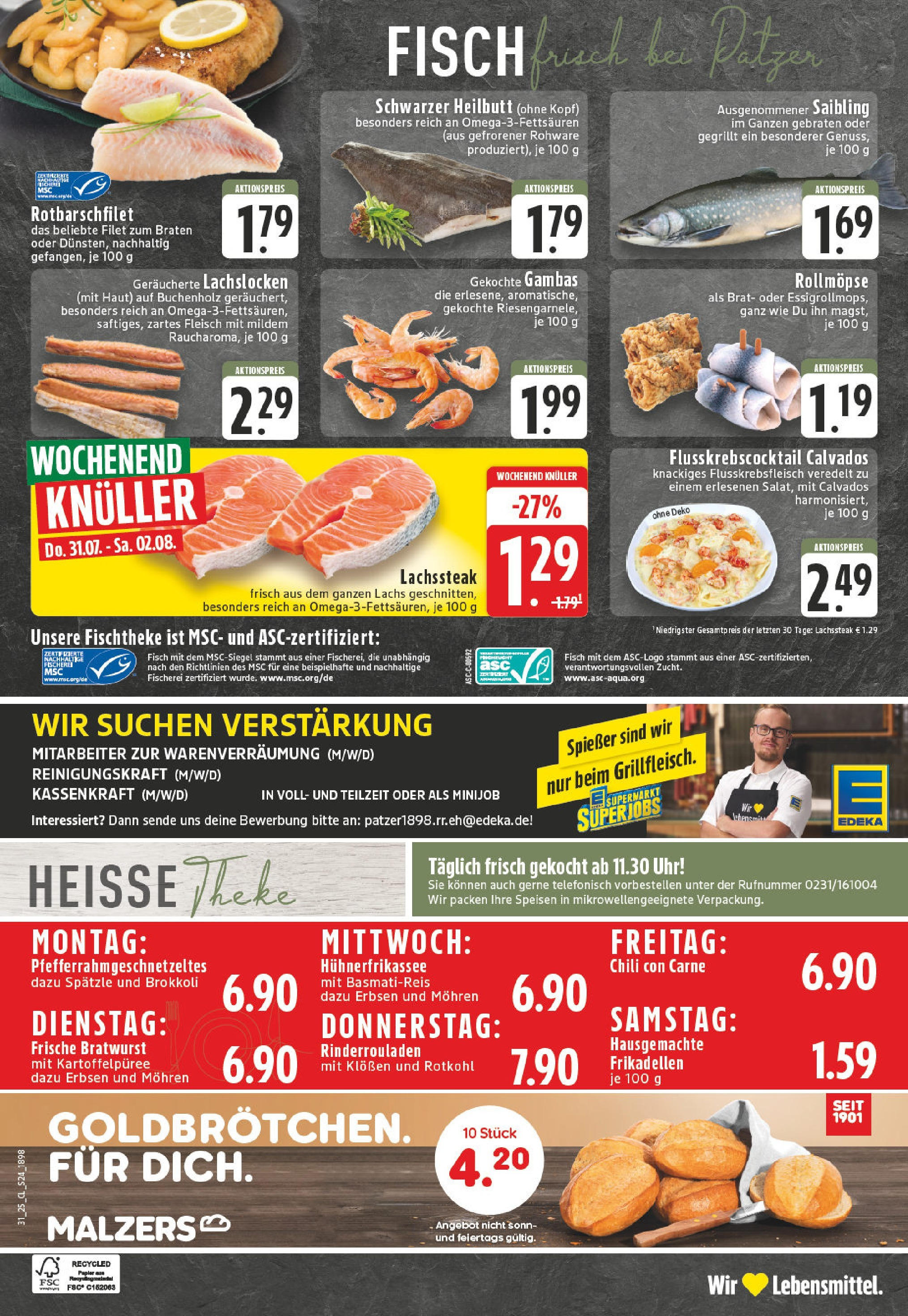 Edeka prospekt Dortmund (ab 27.07.2025) » Angebote Online | Seite: 26 | Produkte: Rinderrouladen, Rotkohl, Theke, Lachs Edeka prospekt Dortmund (ab 27.07.2025) » Angebote Online | Seite: 26 | Produkte: Rinderrouladen, Rotkohl, Theke, Lachs