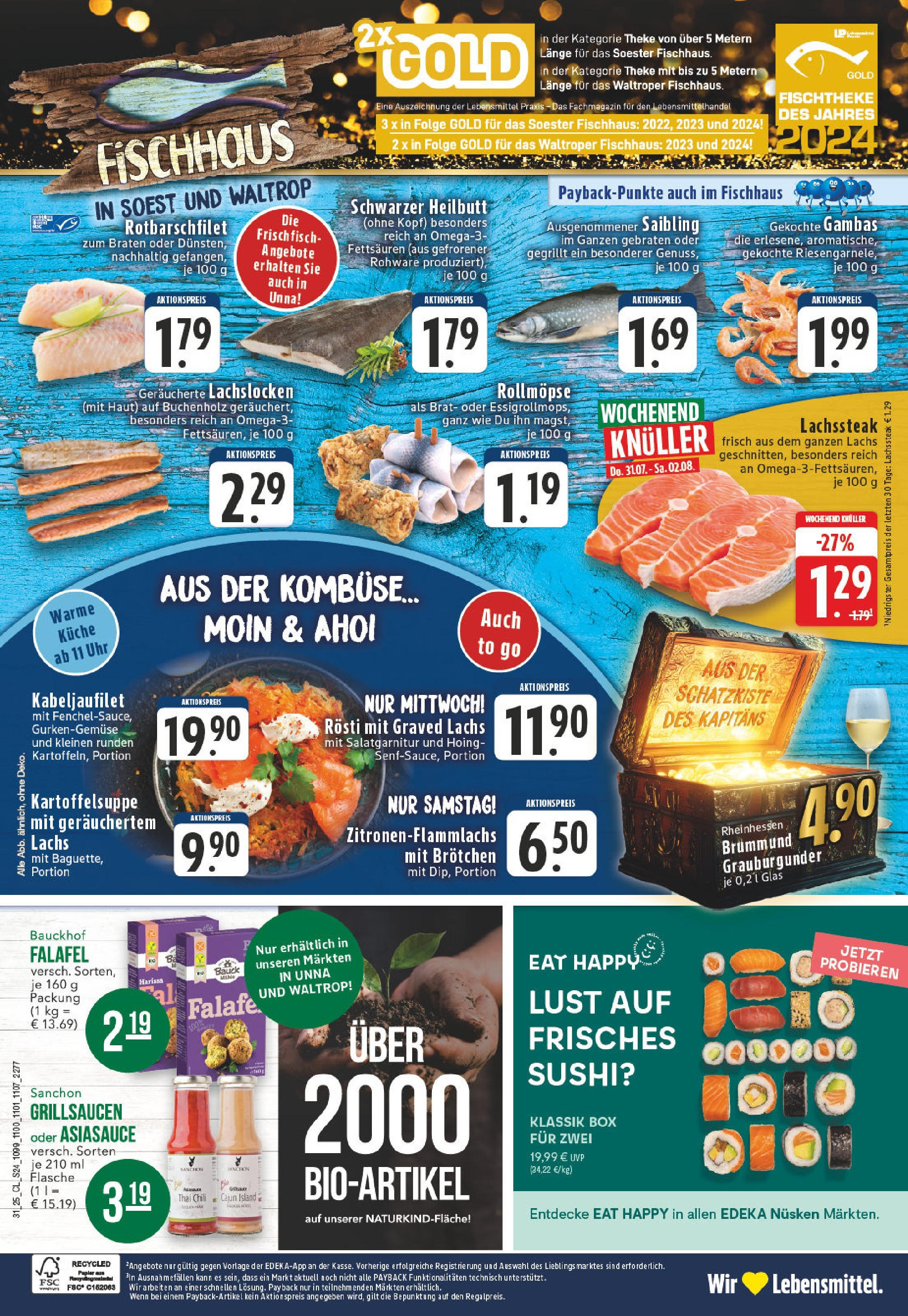 Edeka prospekt Dortmund (ab 27.07.2025) » Angebote Online | Seite: 24 | Produkte: Theke, Box, Lachs, Uhr Edeka prospekt Dortmund (ab 27.07.2025) » Angebote Online | Seite: 24 | Produkte: Theke, Box, Lachs, Uhr