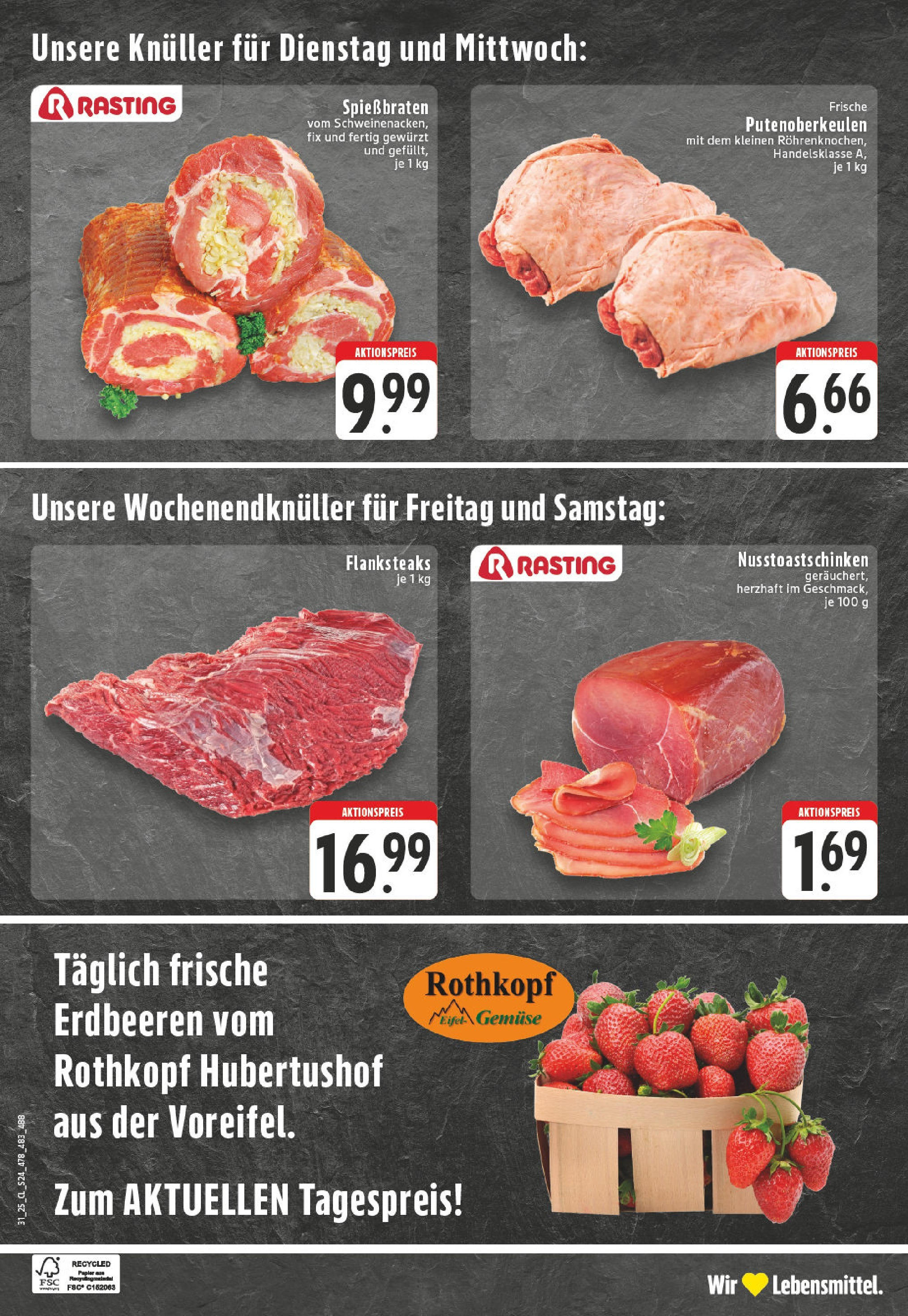 Edeka prospekt Bonn	 (ab 27.07.2025) » Angebote Online | Seite: 24 | Produkte: Gemüse, Steak, Erdbeeren