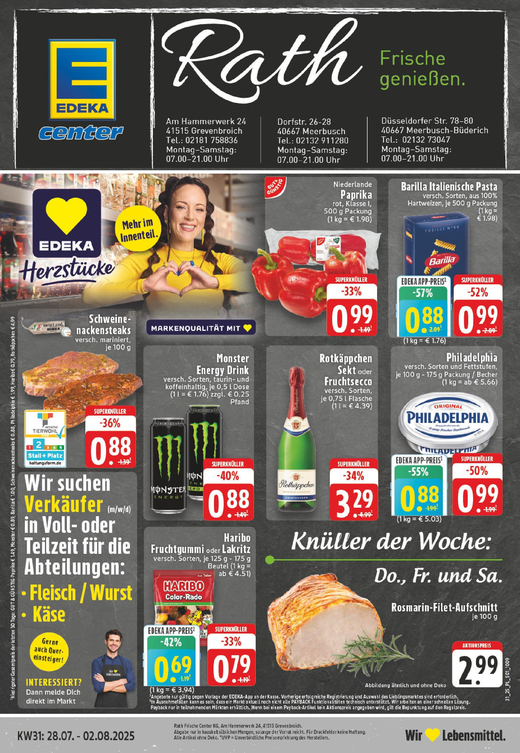 EDEKA Prospekt ab 27.07.2025 - Prospekt Grevenbroich Online
