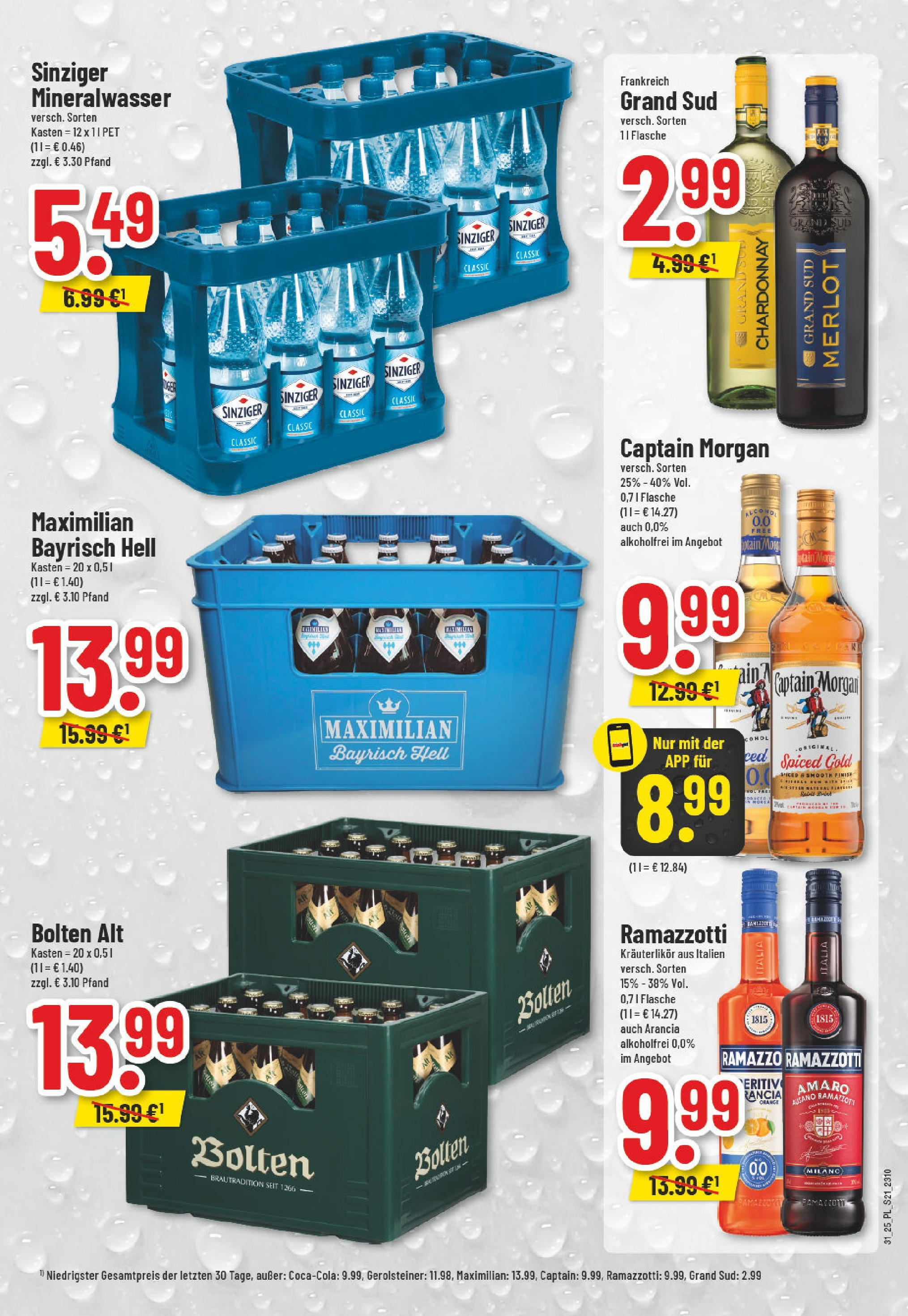 Edeka prospekt Goch (ab 27.07.2025) » Angebote Online | Seite: 21 | Produkte: Merlot, Grand sud, Captain morgan, Gerolsteiner Edeka prospekt Goch (ab 27.07.2025) » Angebote Online | Seite: 21 | Produkte: Merlot, Grand sud, Captain morgan, Gerolsteiner