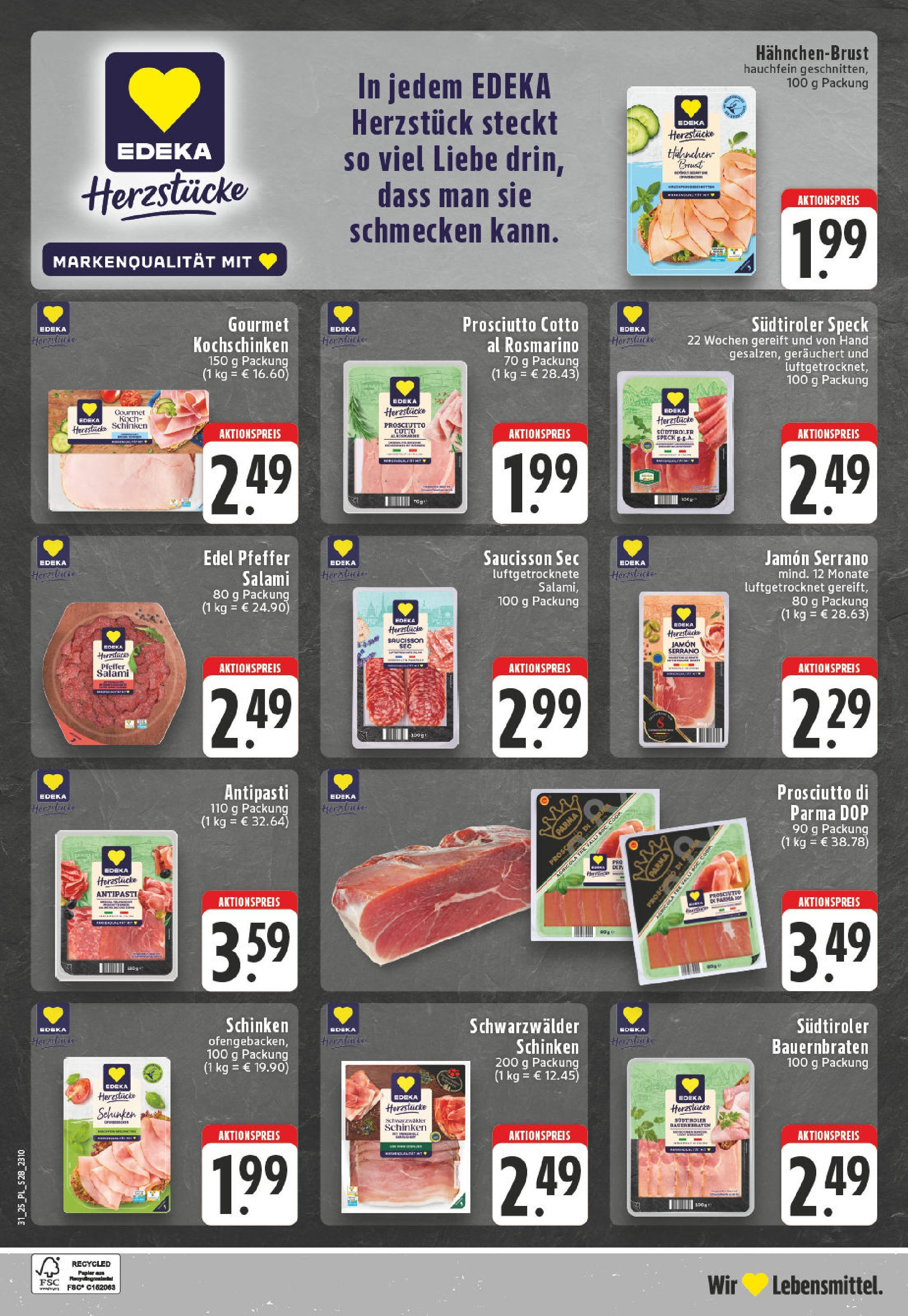 Edeka prospekt Goch (ab 27.07.2025) » Angebote Online | Seite: 28 | Produkte: Hahnchen, Pfeffer, Salami, Schinken Edeka prospekt Goch (ab 27.07.2025) » Angebote Online | Seite: 28 | Produkte: Hahnchen, Pfeffer, Salami, Schinken