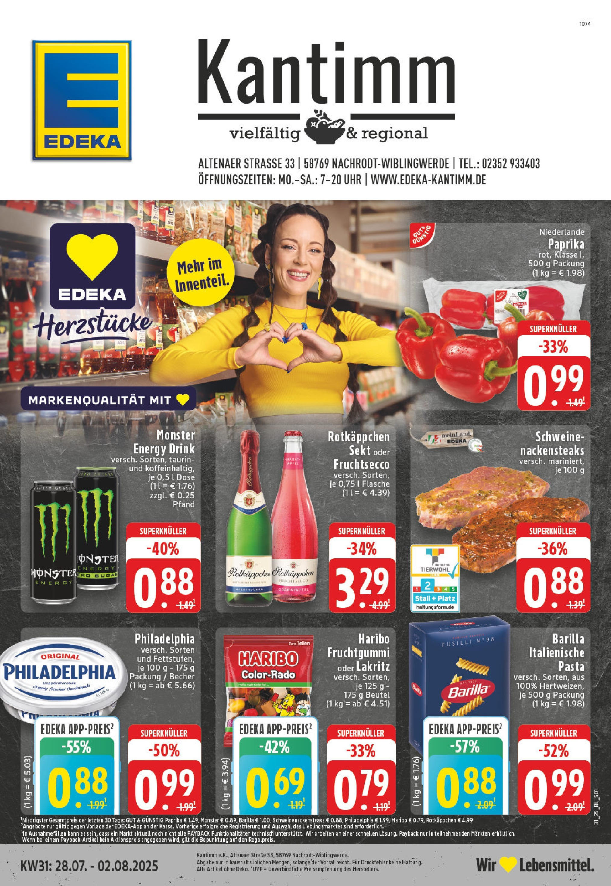 Edeka prospekt Nachrodt - Wilbingwerde (ab 27.07.2025) » Angebote Online | Seite: 1 | Produkte: Granatapfel, Haribo, Pasta, Uhr Edeka prospekt Nachrodt - Wilbingwerde (ab 27.07.2025) » Angebote Online | Seite: 1 | Produkte: Granatapfel, Haribo, Pasta, Uhr
