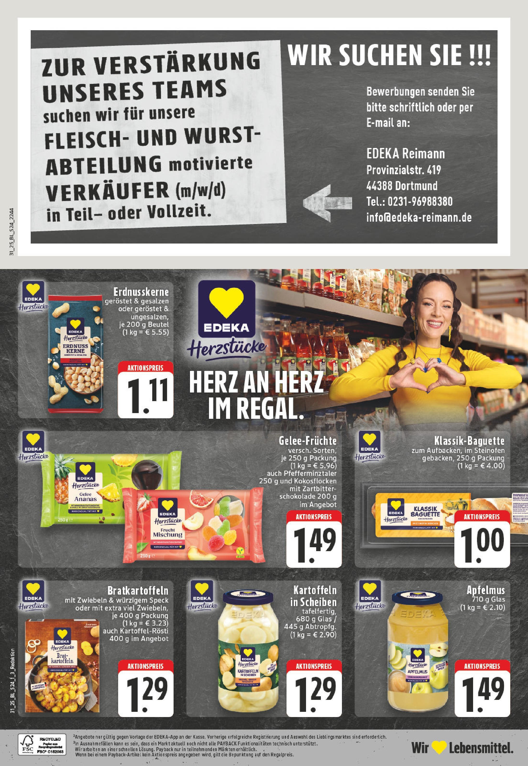 Edeka prospekt Dortmund (ab 27.07.2025) » Angebote Online | Seite: 24 | Produkte: Baguette, Ananas, Apple, Fleisch Edeka prospekt Dortmund (ab 27.07.2025) » Angebote Online | Seite: 24 | Produkte: Baguette, Ananas, Apple, Fleisch