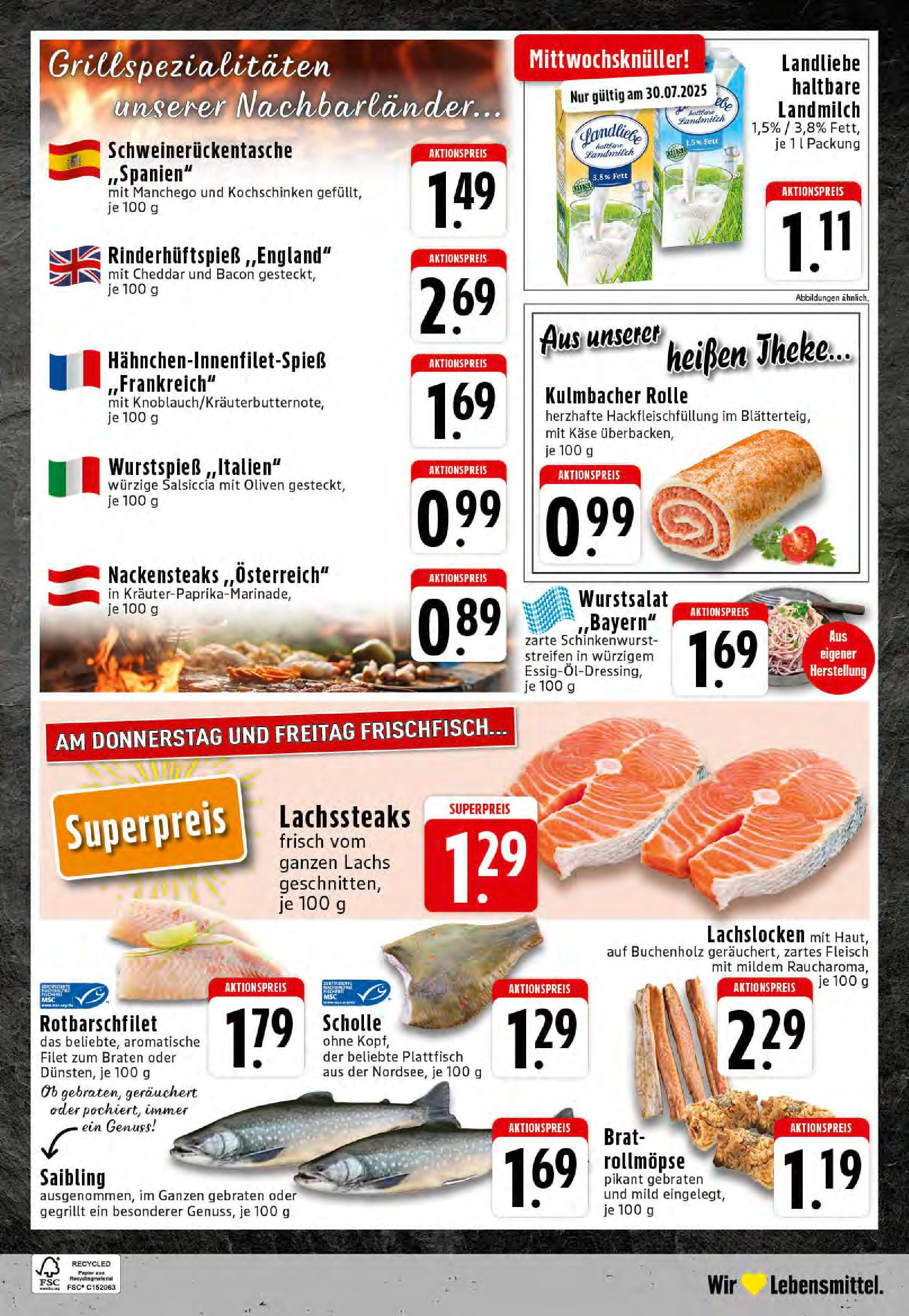 Edeka prospekt Essen (ab 27.07.2025) » Angebote Online | Seite: 24 | Produkte: Nackensteaks, Käse, Theke, Lachs Edeka prospekt Essen (ab 27.07.2025) » Angebote Online | Seite: 24 | Produkte: Nackensteaks, Käse, Theke, Lachs