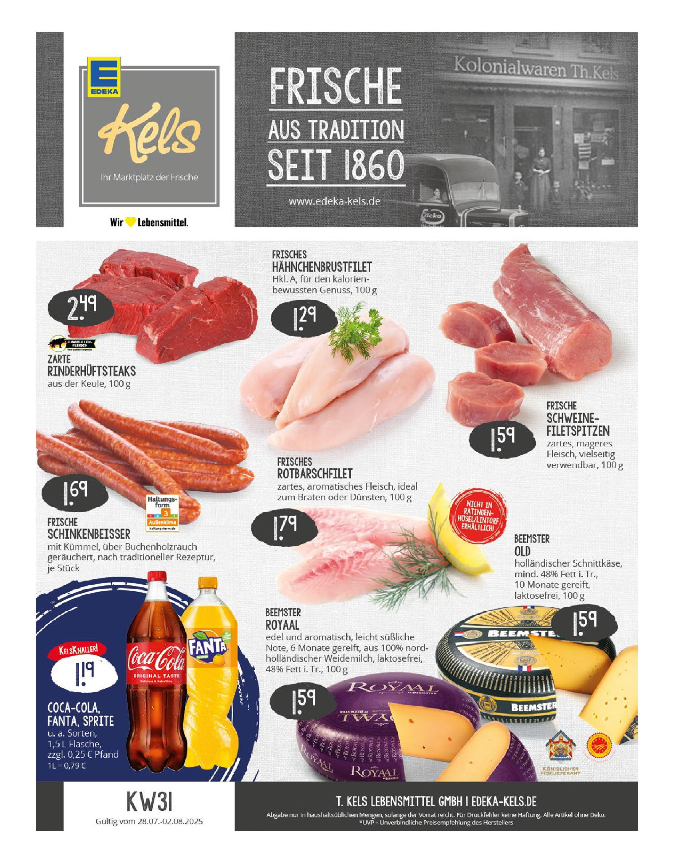 EDEKA Prospekt ab 27.07.2025 - Prospekt Ratingen Online Vorschau von dem Prospekt des Geschäftes Edeka, gültig ab dem 27.07.2025