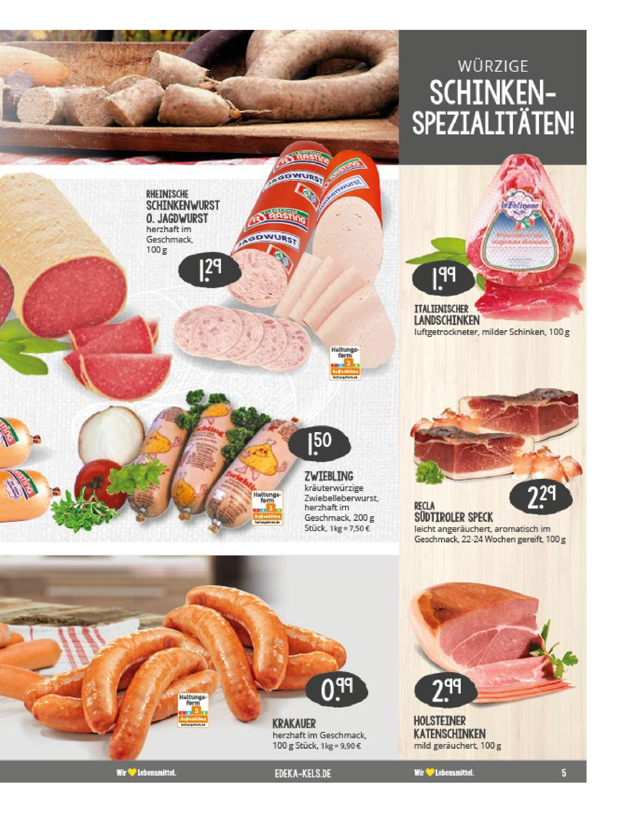 Edeka prospekt Mülheim A. D. Ruhr	 (ab 27.07.2025) » Angebote Online | Seite: 5 | Produkte: Schinken