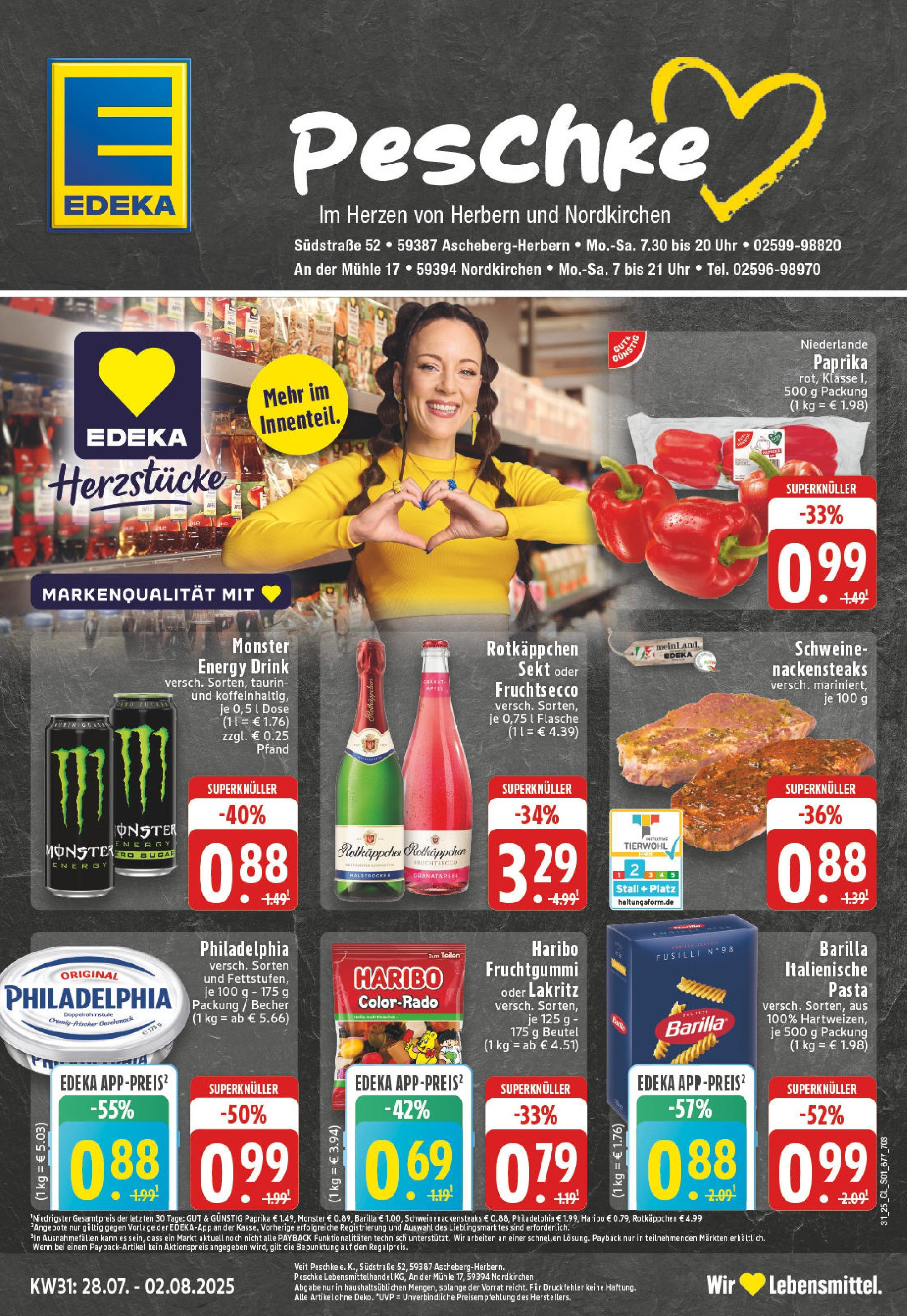 EDEKA Prospekt ab 27.07.2025 - Prospekt Nordkirchen Online Vorschau von dem Prospekt des Geschäftes Edeka, gültig ab dem 27.07.2025