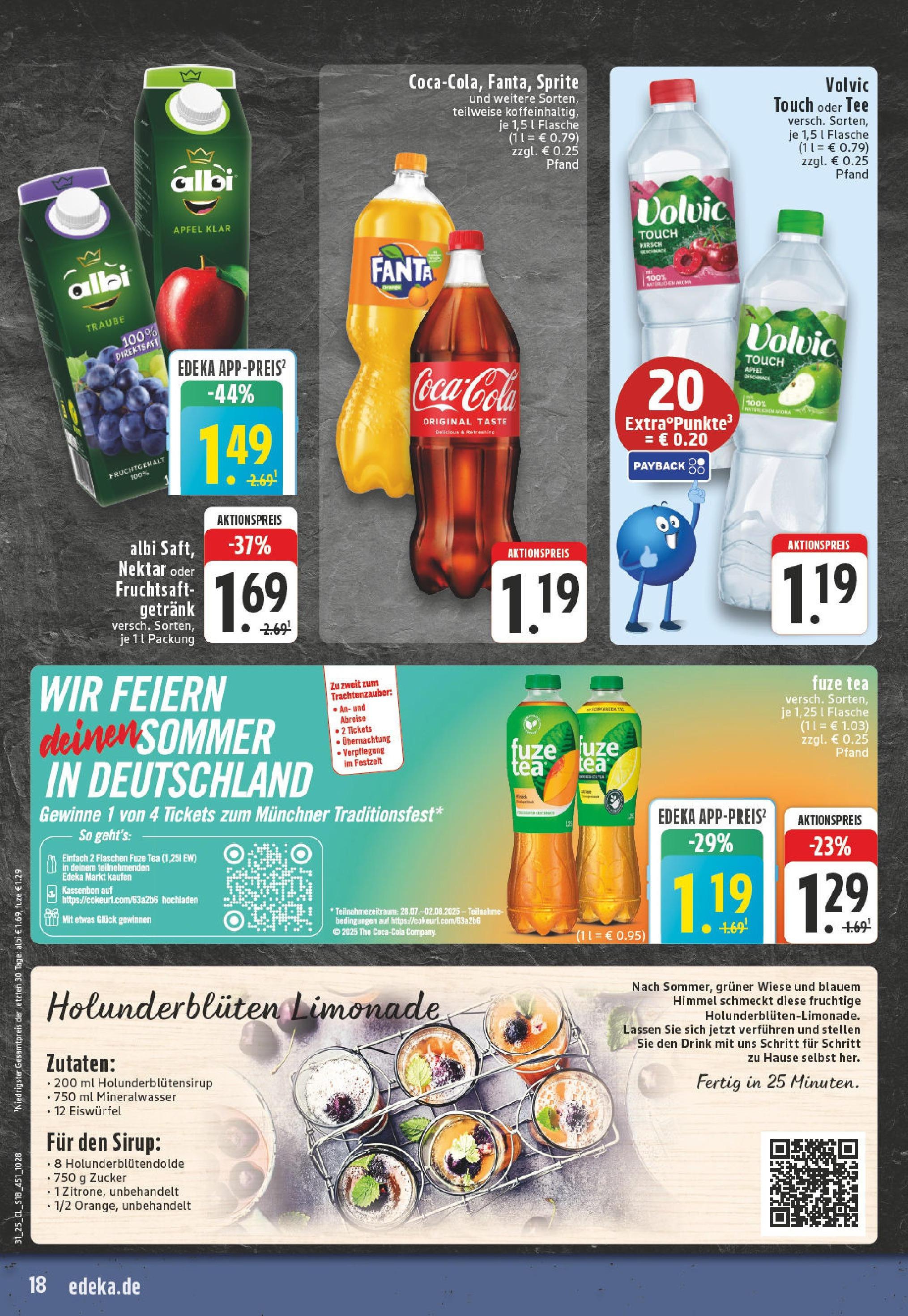 Edeka prospekt Neuwied	 (ab 27.07.2025) » Angebote Online | Seite: 18 | Produkte: Fanta, Sprite, Limonade, Volvic touch