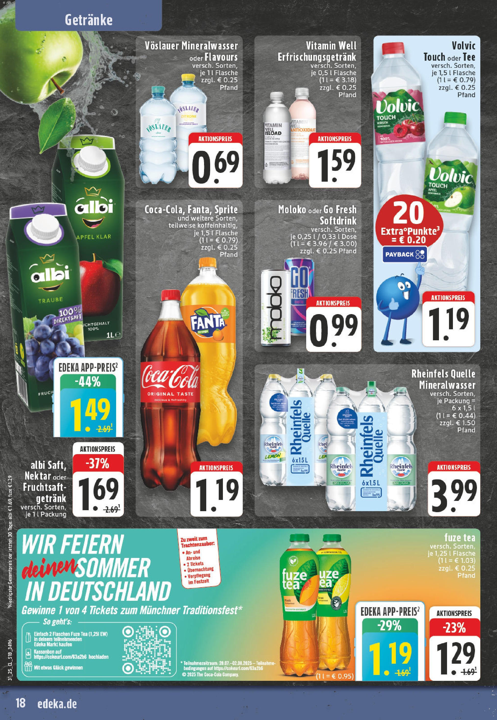 Edeka prospekt Essen (ab 28.07.2025) » Angebote Online | Seite: 18 | Produkte: Fanta, Sprite, Zitrone, Tee Edeka prospekt Essen (ab 28.07.2025) » Angebote Online | Seite: 18 | Produkte: Fanta, Sprite, Zitrone, Tee
