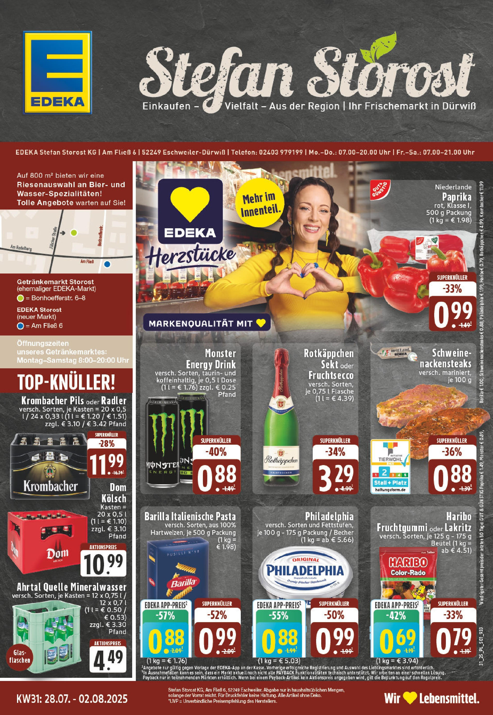 EDEKA Prospekt ab 27.07.2025 - Prospekt Eschweiler-Dürwiß Online