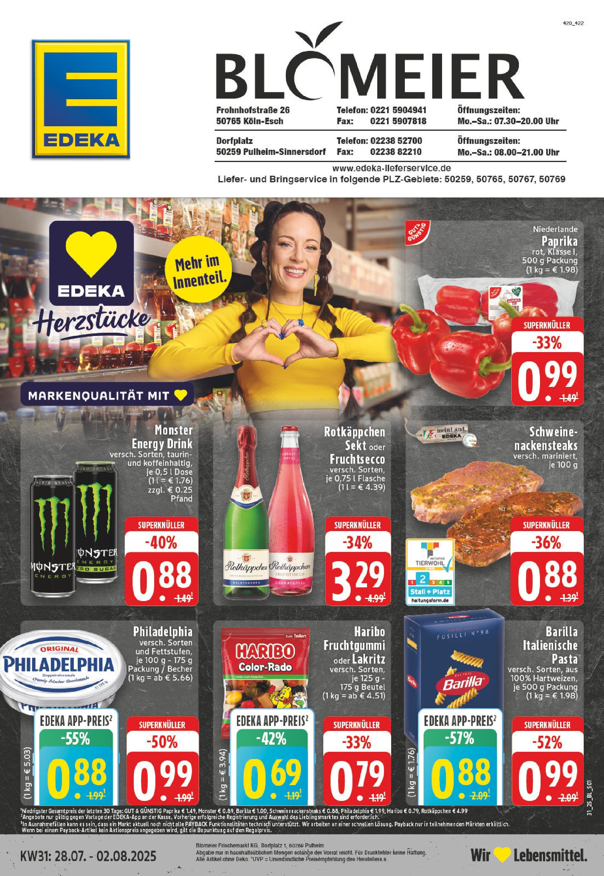 Edeka prospekt Köln	 (ab 27.07.2025) » Angebote Online | Seite: 1 | Produkte: Rotkappchen sekt, Äpfel, Telefon, Uhr