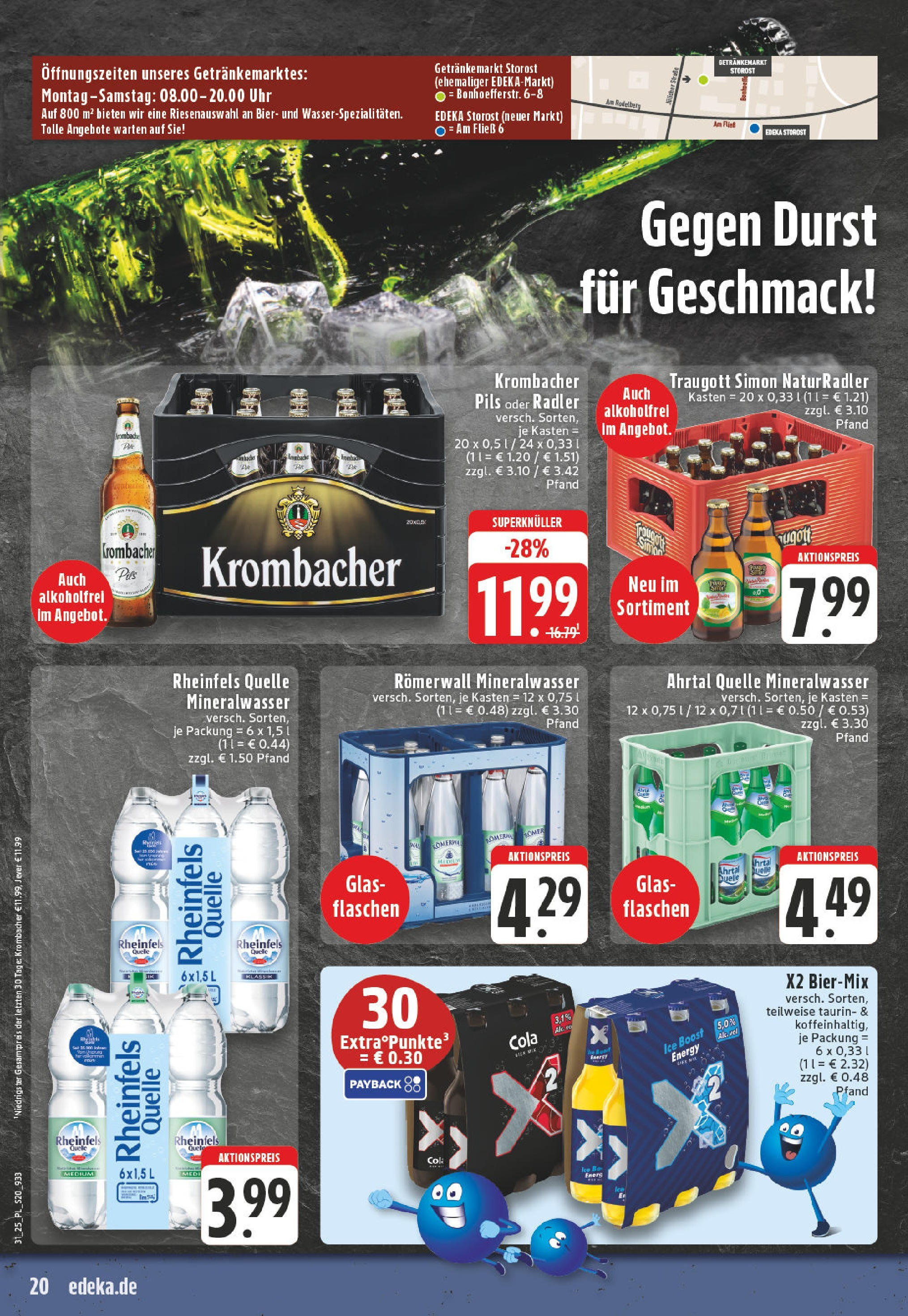 Edeka prospekt Eschweiler-Dürwiß	 (ab 27.07.2025) » Angebote Online | Seite: 20 | Produkte: Cola, Energy, Bier, Jever