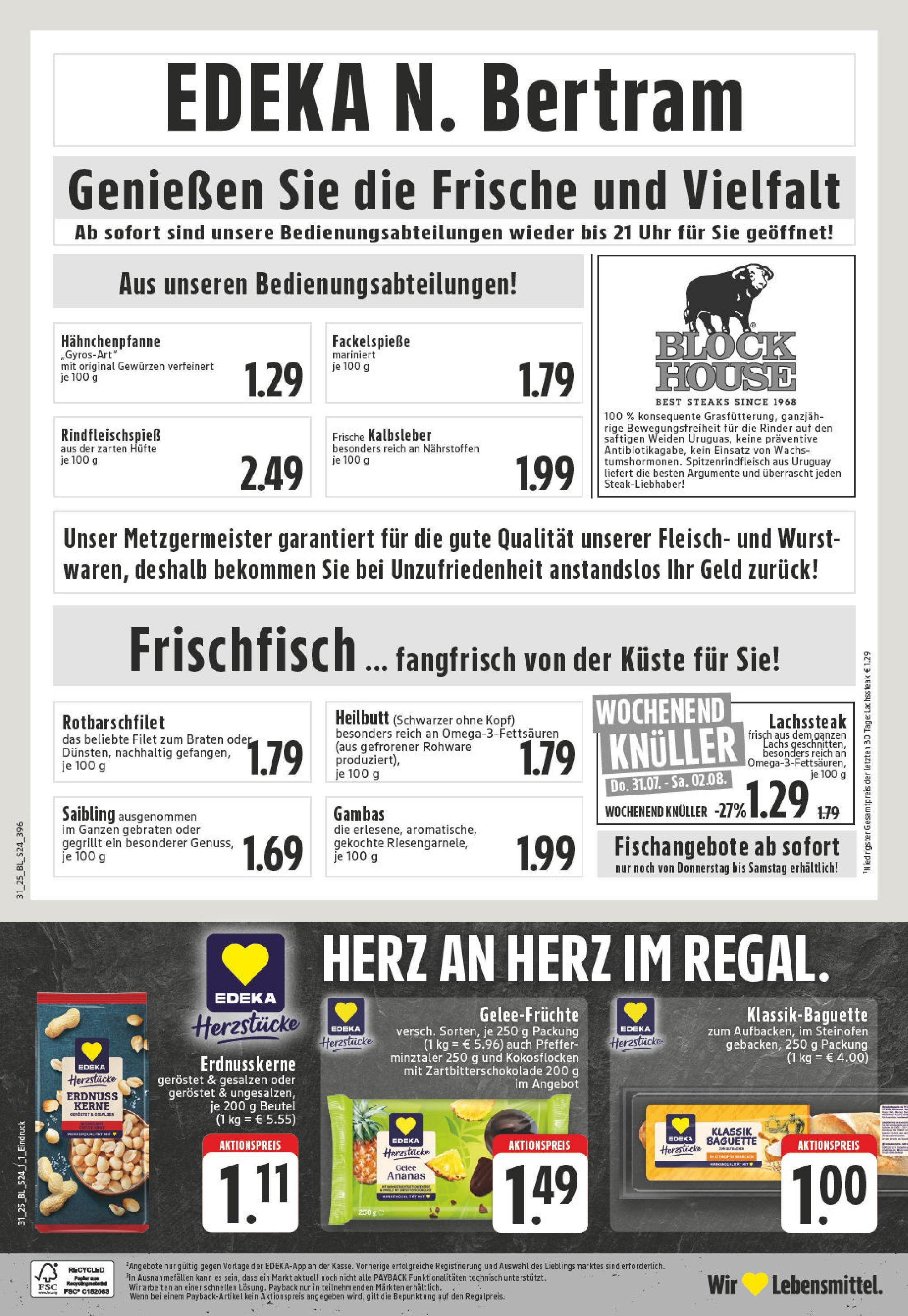 Edeka prospekt Witten	 (ab 27.07.2025) » Angebote Online | Seite: 24 | Produkte: Ananas, Lachs, Pfeffer, Uhr