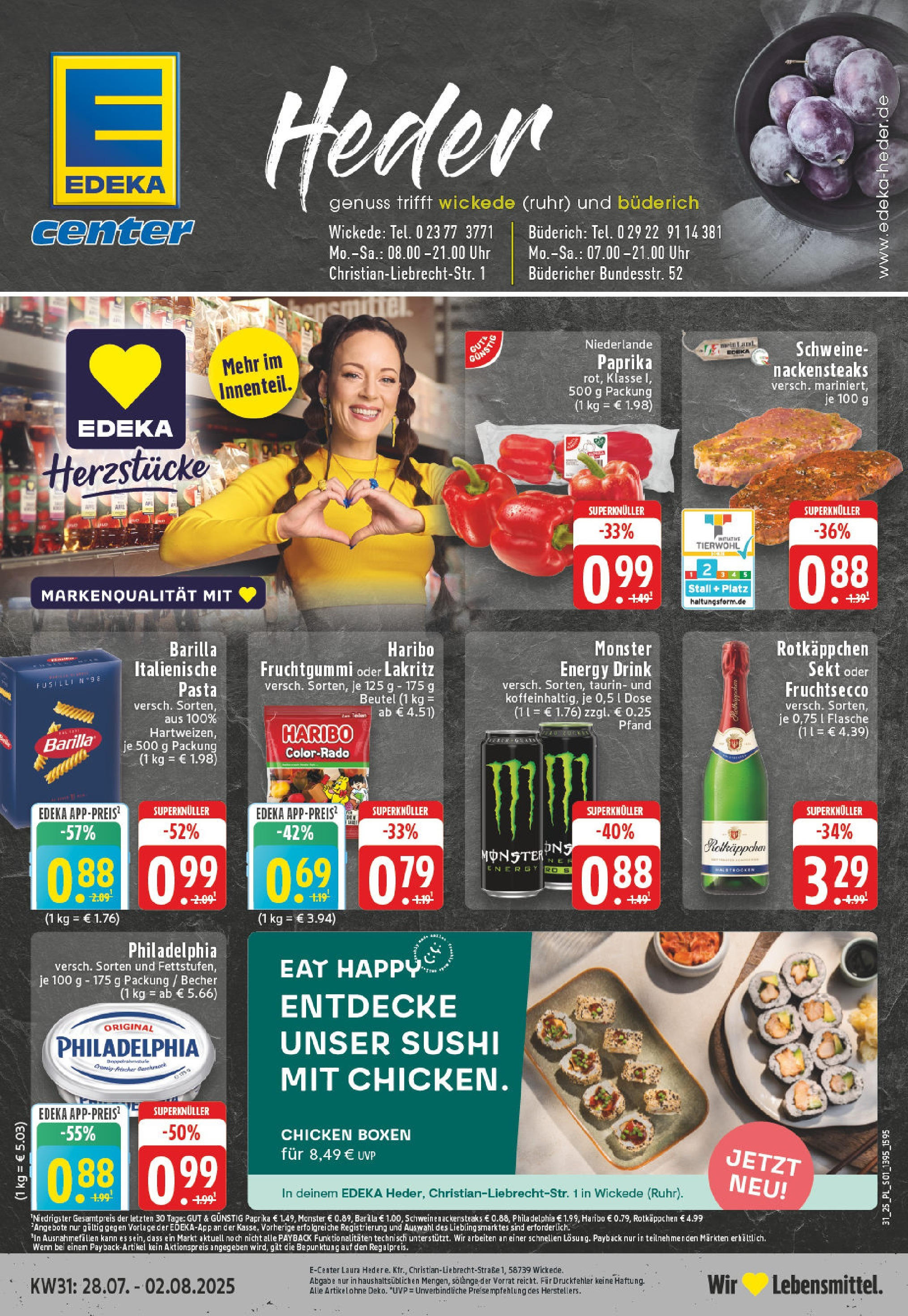 EDEKA Prospekt ab 27.07.2025 - Prospekt Werl Online