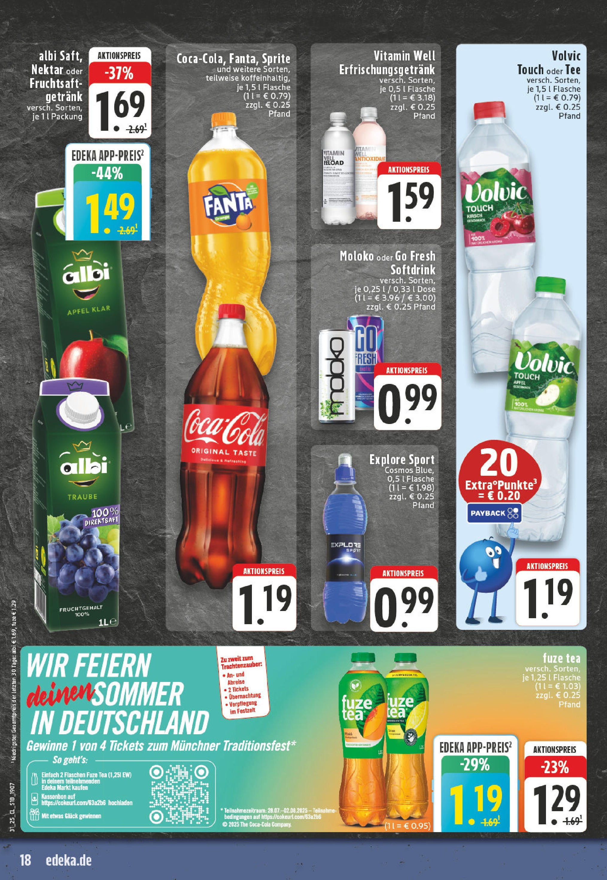 Edeka prospekt Paderborn (ab 27.07.2025) » Angebote Online | Seite: 18 | Produkte: Fanta, Sprite, Äpfel, Volvic touch Edeka prospekt Paderborn (ab 27.07.2025) » Angebote Online | Seite: 18 | Produkte: Fanta, Sprite, Äpfel, Volvic touch
